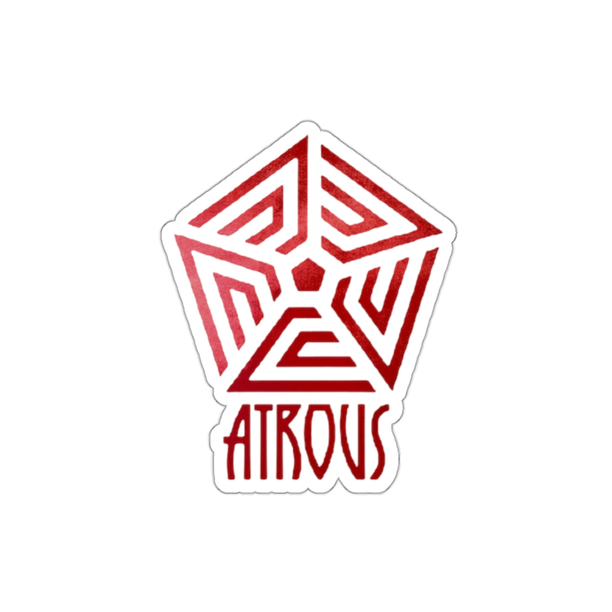 Atrous Patch Atrous Code Red Die-Cut Stickers (cut to shape) – N.R. Walker Store