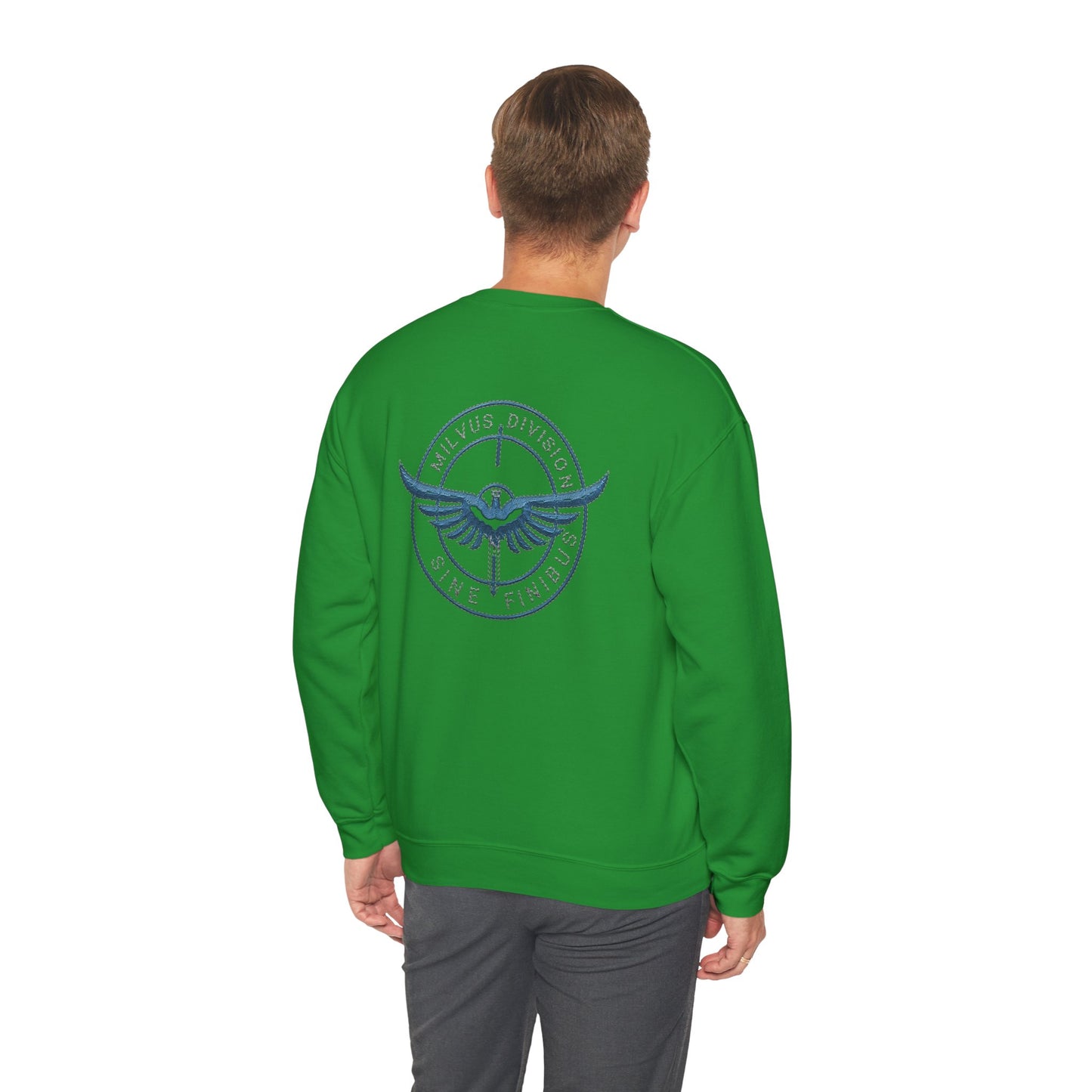 Milvus Division logo Unisex Heavy Blend™ Crewneck Sweatshirt