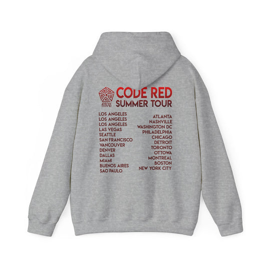 Atrous Code Red Unisex Heavy Blend™ Hooded Sweatshirt - print front and back