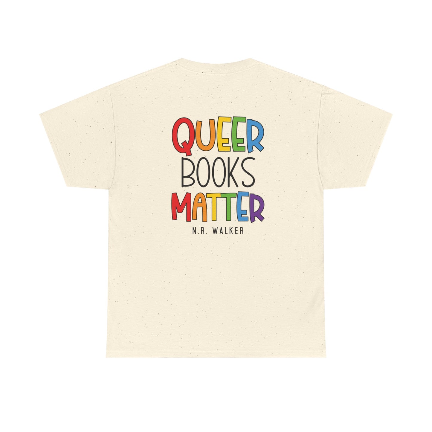 Queer Books Matter Tee, Unisex Heavy Cotton Tee for LGBTQ+ Readers