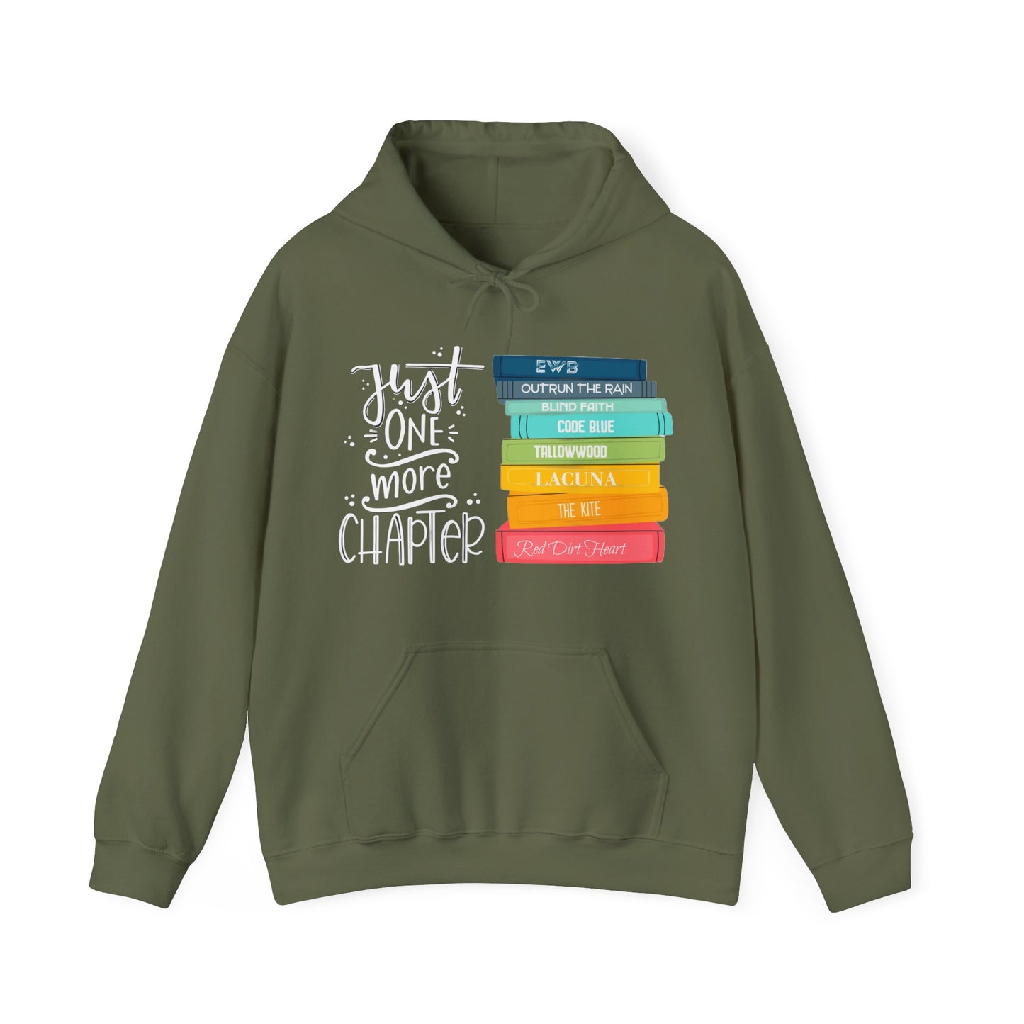 Just One More Chapter - books with titles - Unisex Heavy Blend™ Hooded Sweatshirt