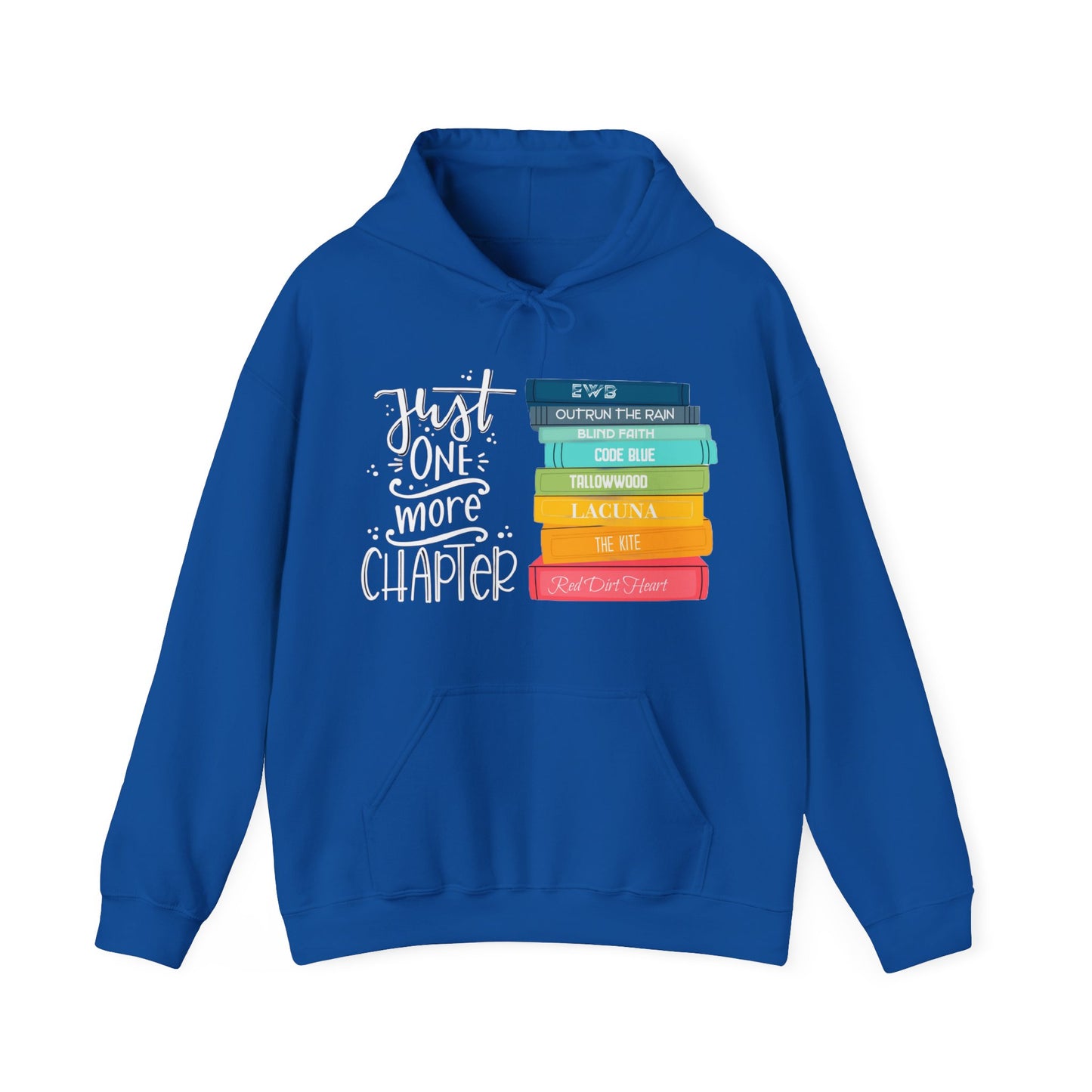 Just One More Chapter - books with titles - Unisex Heavy Blend™ Hooded Sweatshirt