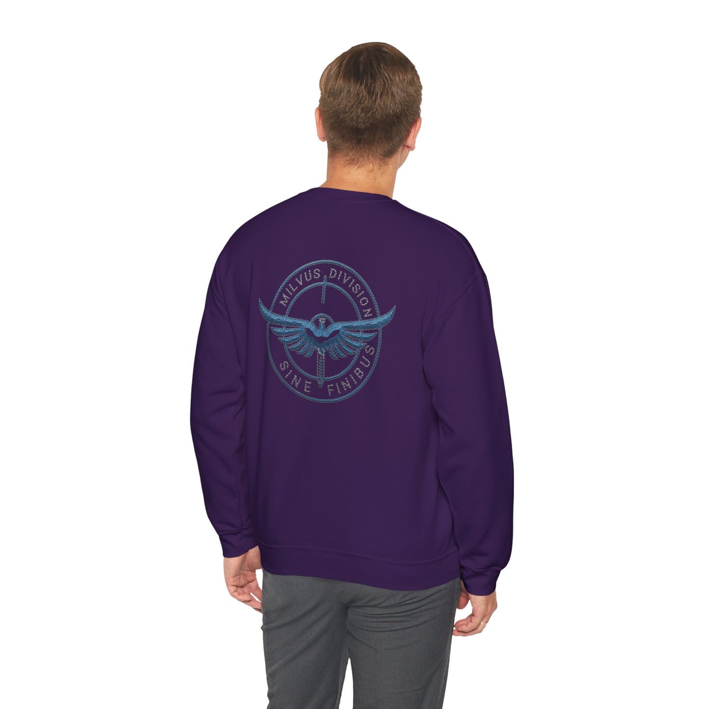 Milvus Division logo Unisex Heavy Blend™ Crewneck Sweatshirt