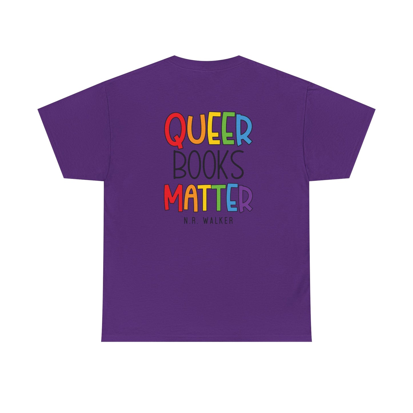Queer Books Matter Tee, Unisex Heavy Cotton Tee for LGBTQ+ Readers