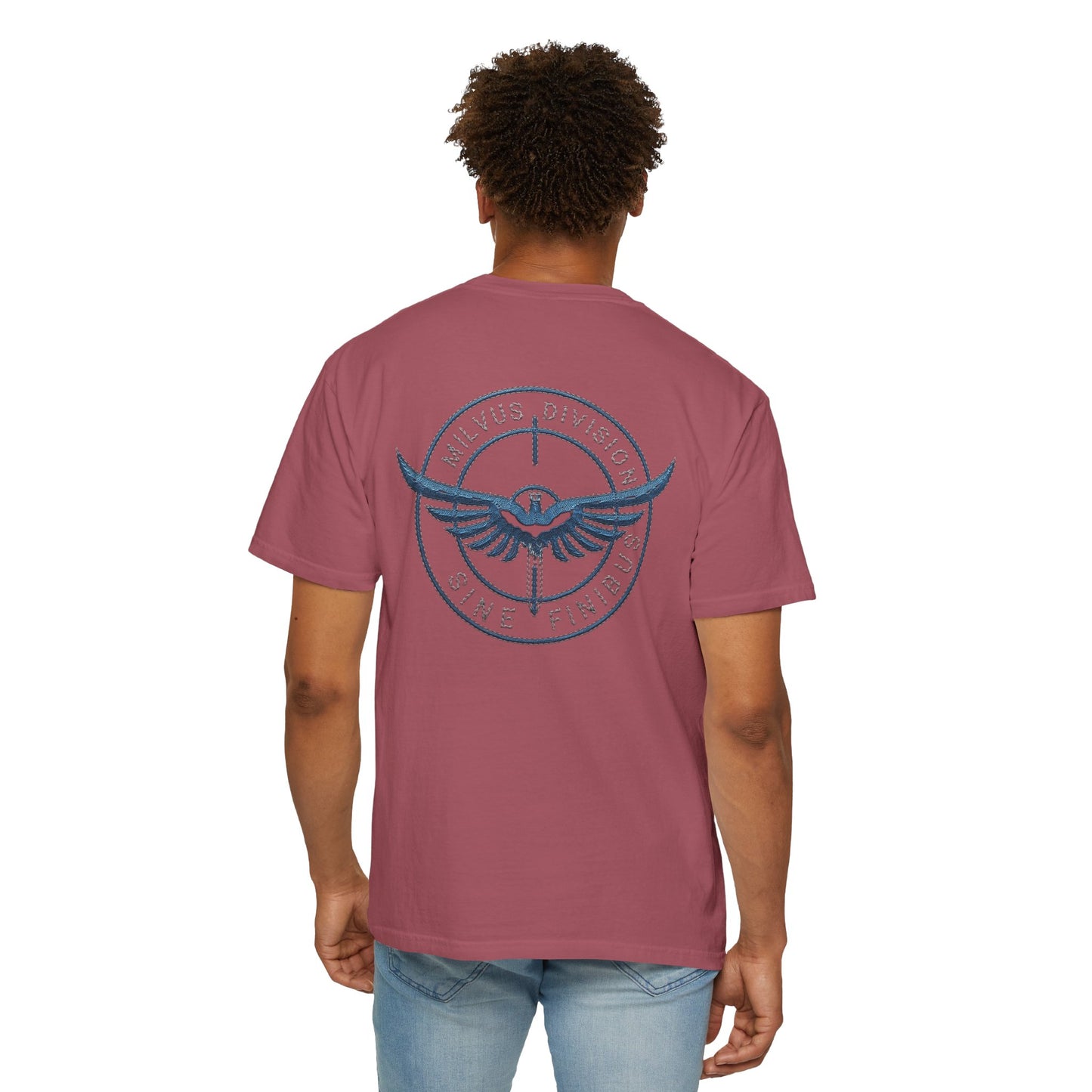 Milvus Division Logo Unisex Garment-Dyed T-Shirt