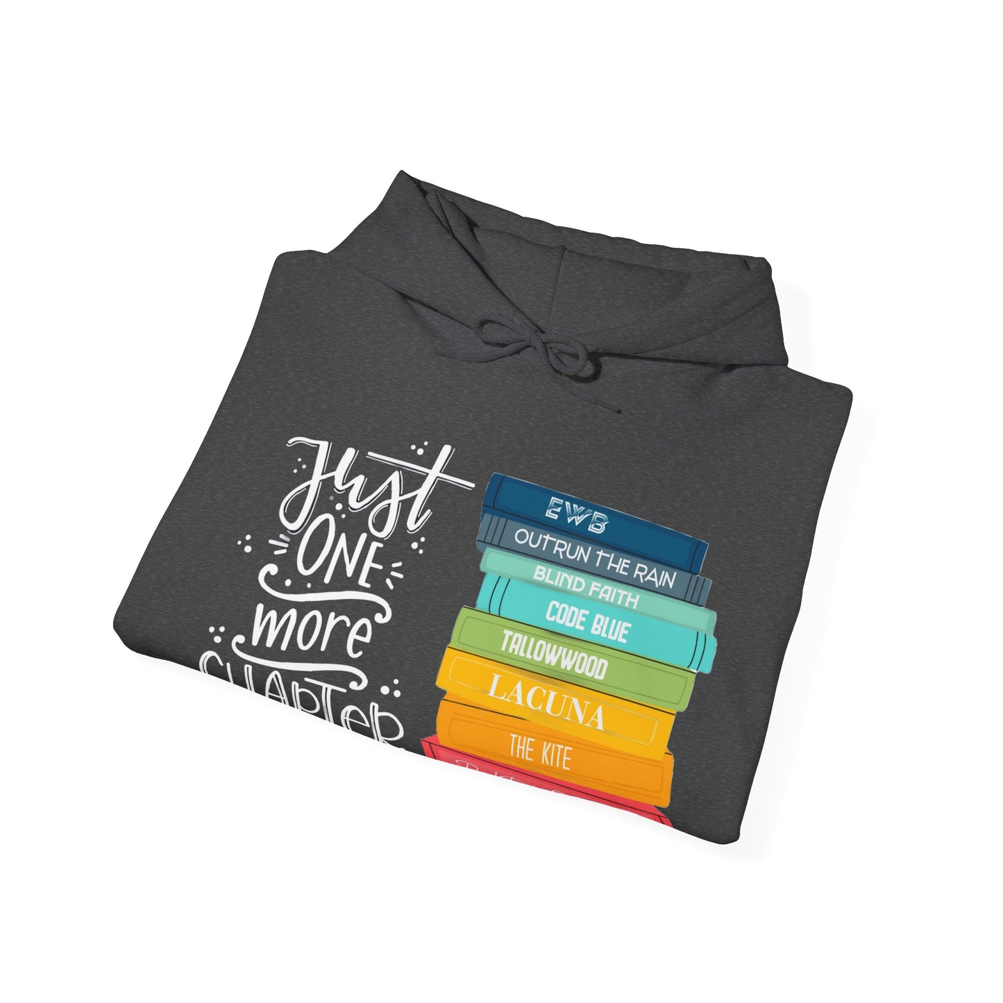 Just One More Chapter - books with titles - Unisex Heavy Blend™ Hooded Sweatshirt