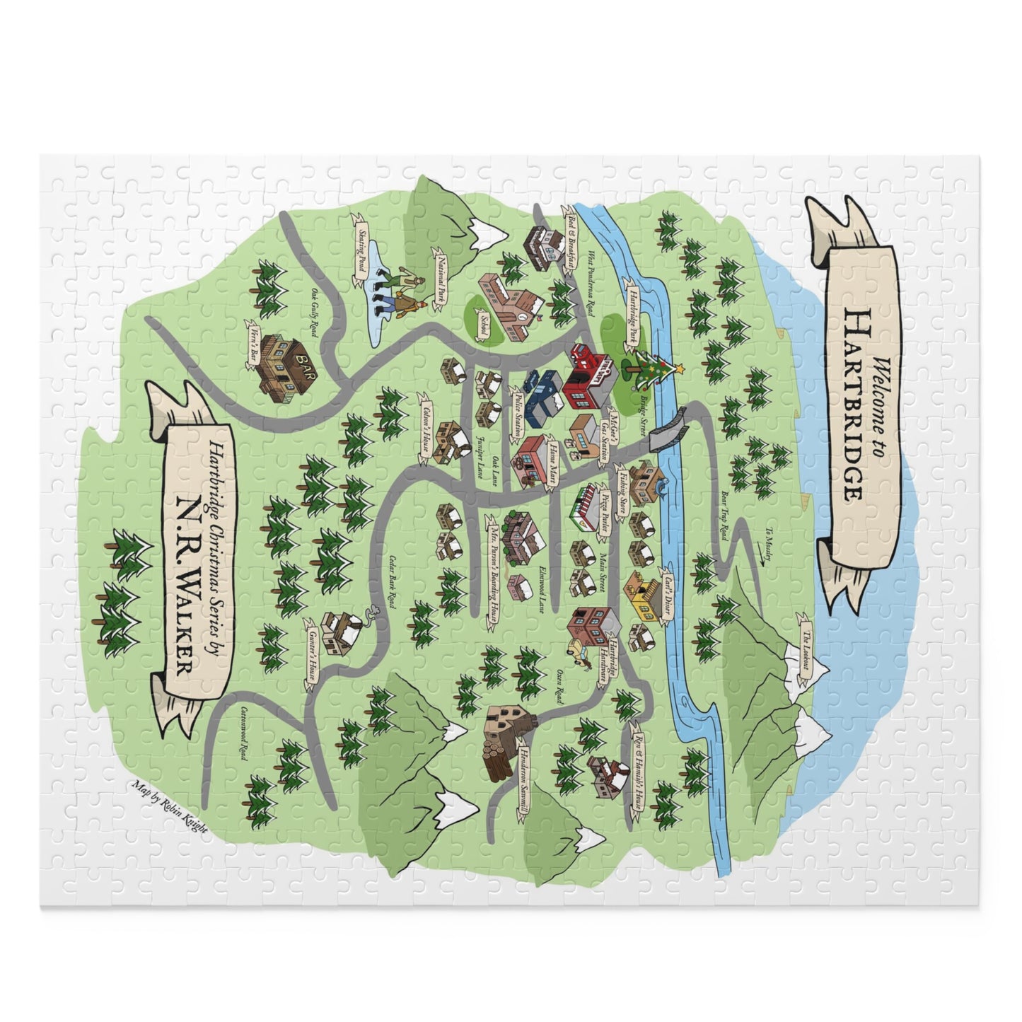 Hartbridge Map Puzzle (120, 252, 500-Piece)