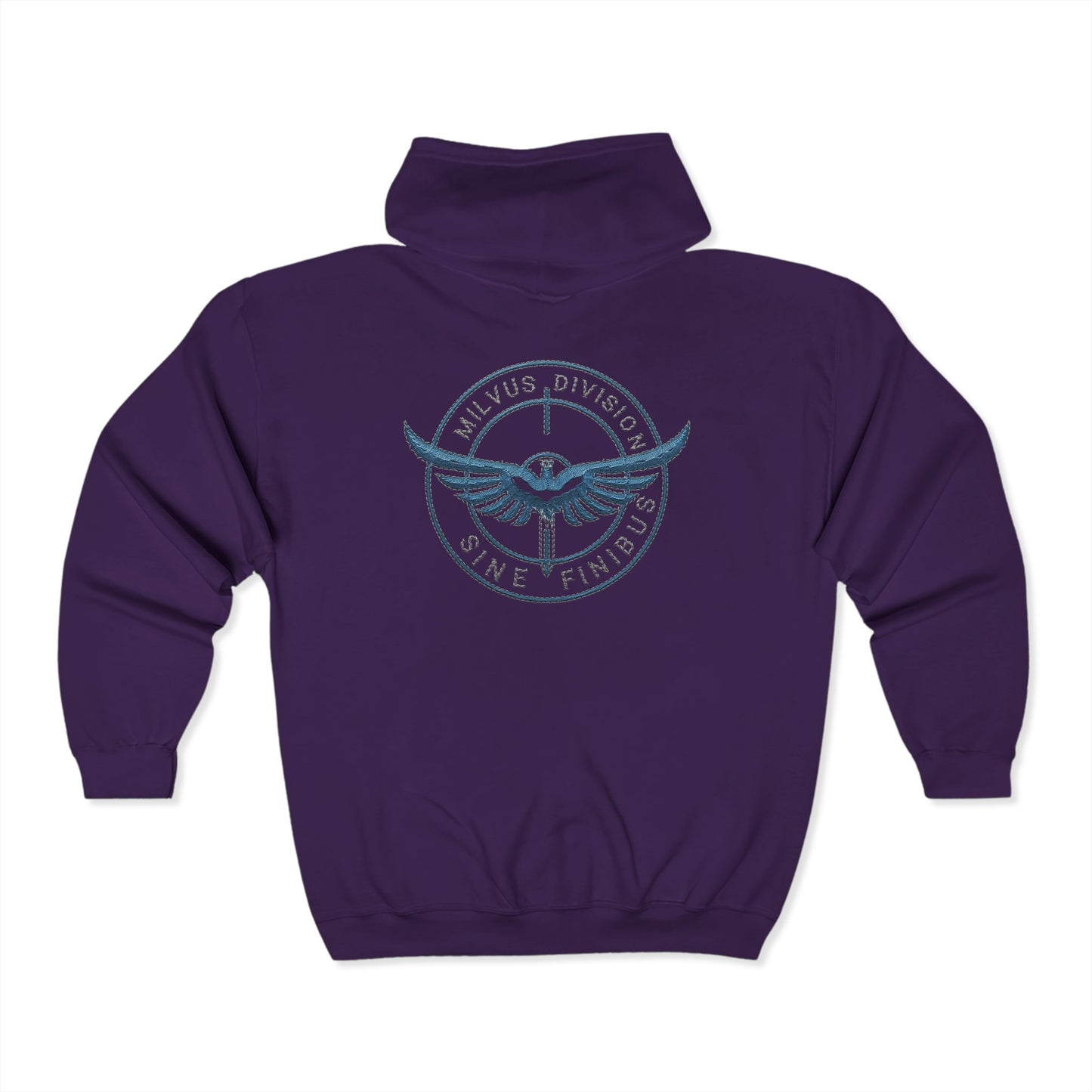 Milvus Division Logo Unisex Full Zip Hoodie