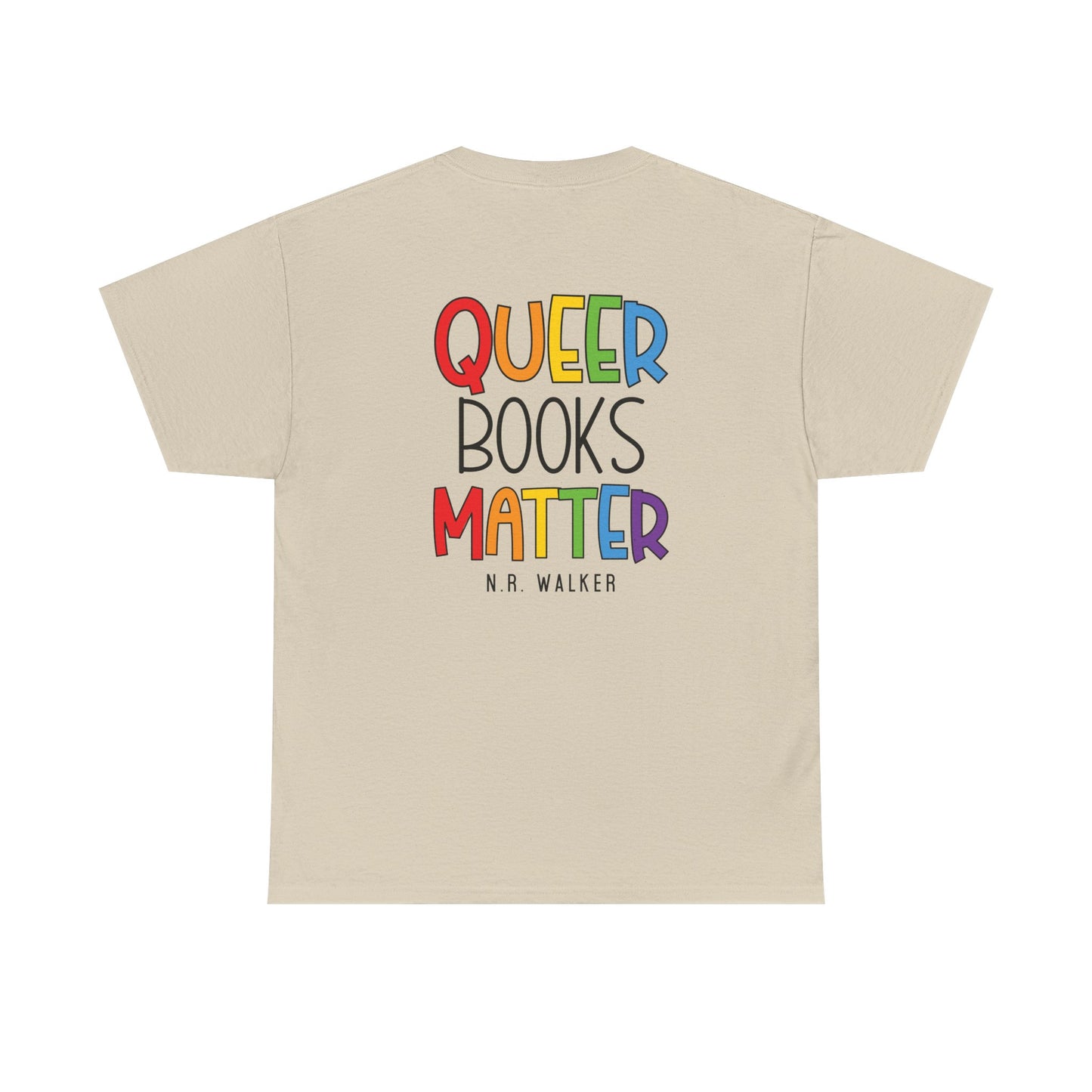 Queer Books Matter Tee, Unisex Heavy Cotton Tee for LGBTQ+ Readers
