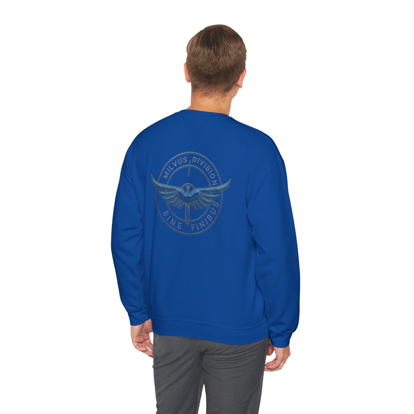 Milvus Division logo Unisex Heavy Blend™ Crewneck Sweatshirt