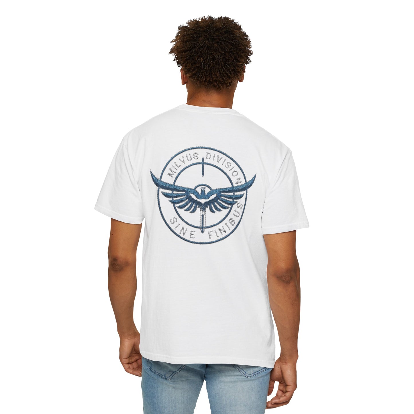 Milvus Division Logo Unisex Garment-Dyed T-Shirt