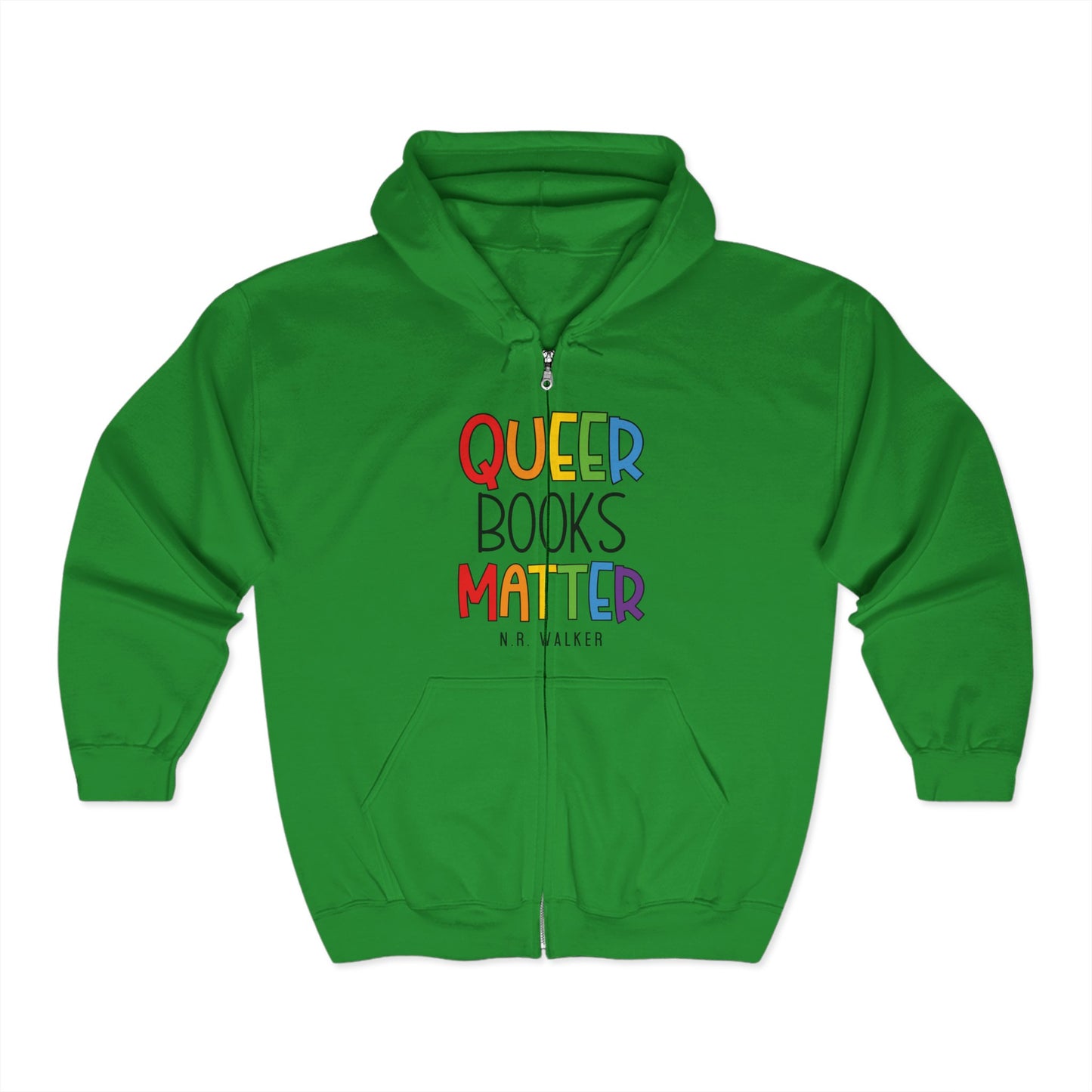 Queer Books Matter Unisex Zip Hoodie