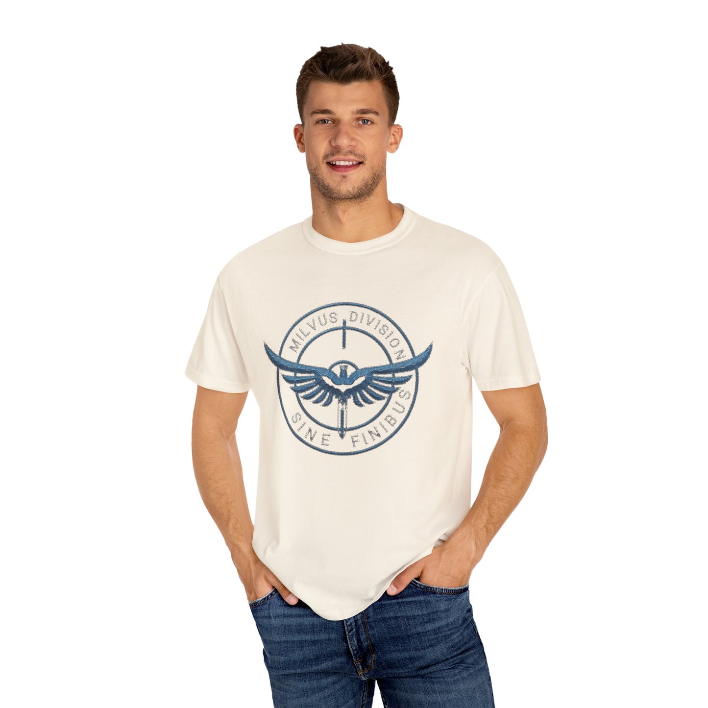 Milvus Division Logo Unisex Garment-Dyed T-Shirt