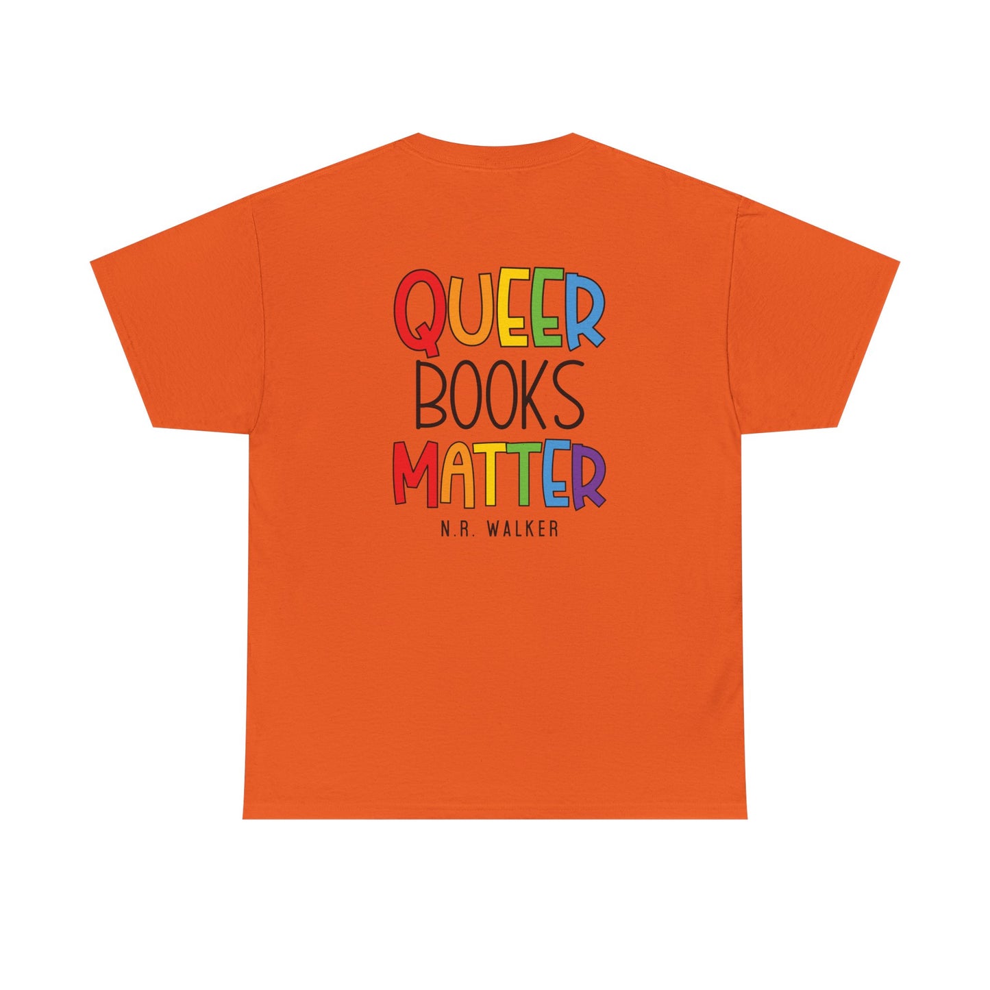 Queer Books Matter Tee, Unisex Heavy Cotton Tee for LGBTQ+ Readers