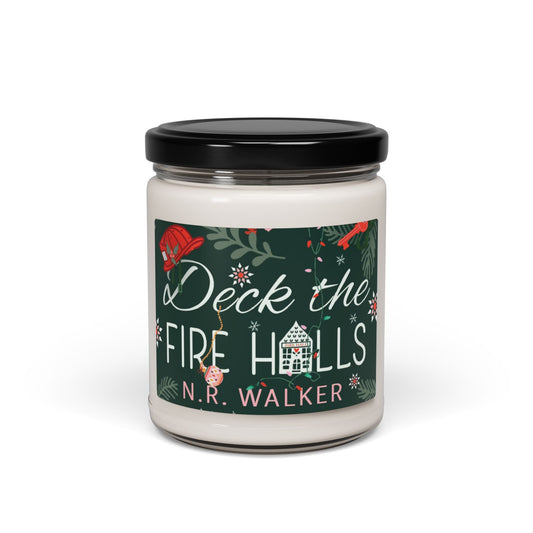 Deck the Fire Halls Holiday Scented Soy Candle - 9oz Festive Aromatherapy