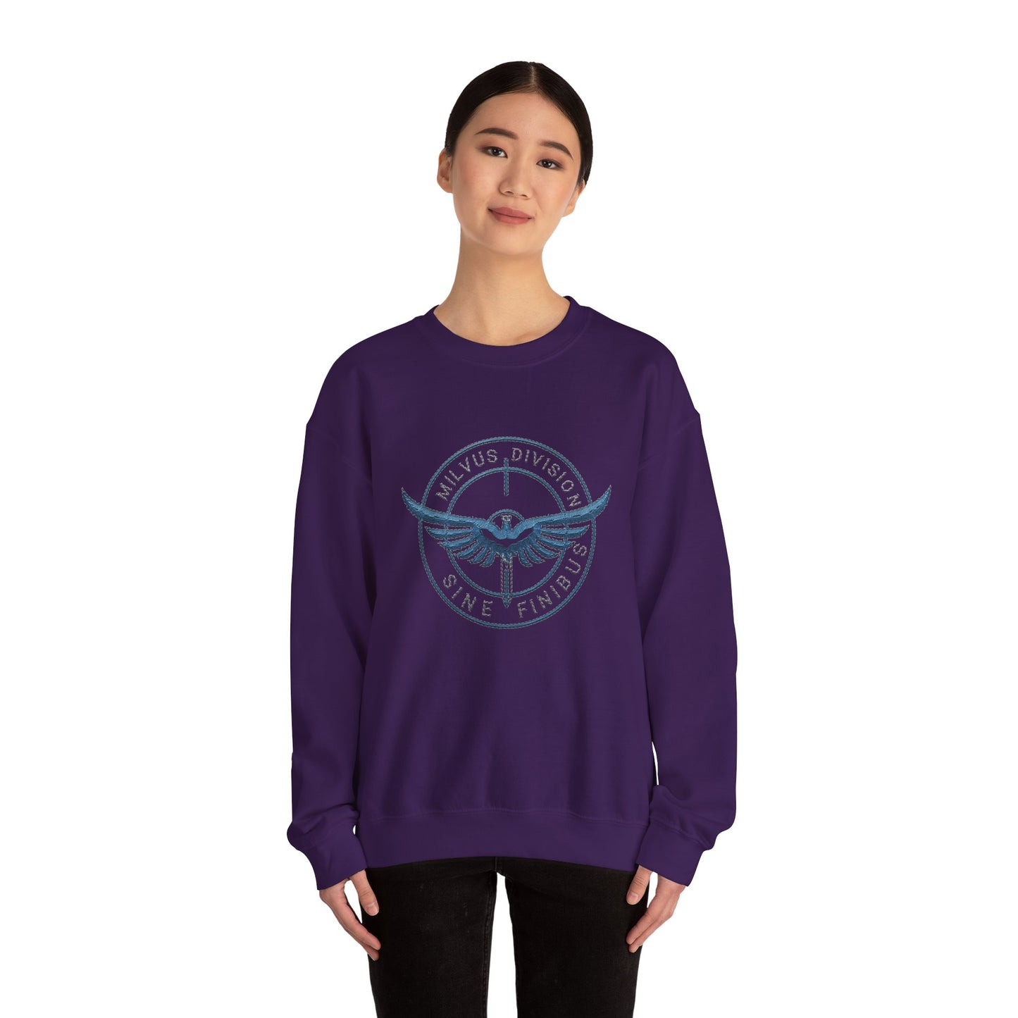 Milvus Division logo Unisex Heavy Blend™ Crewneck Sweatshirt