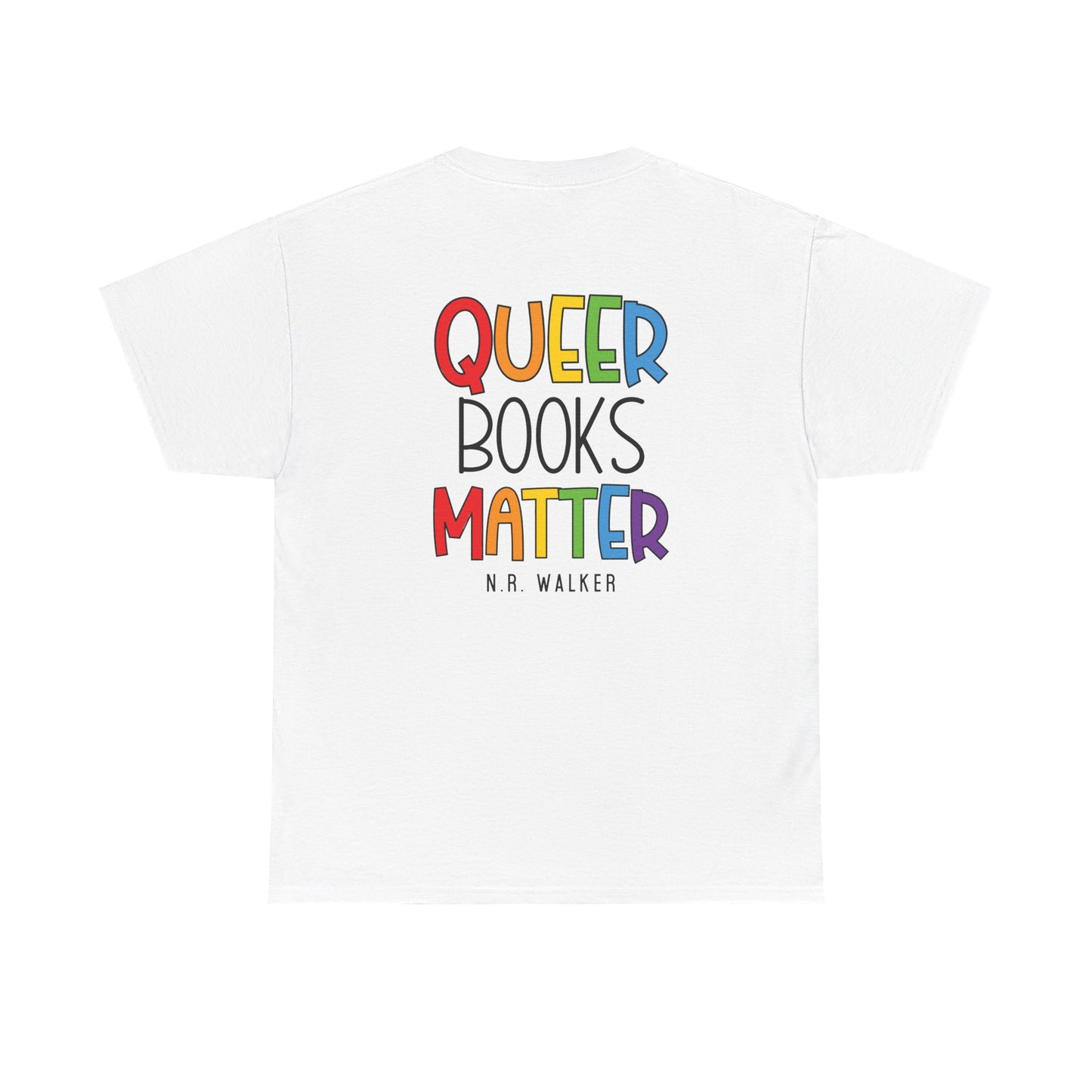 Queer Books Matter Tee, Unisex Heavy Cotton Tee for LGBTQ+ Readers
