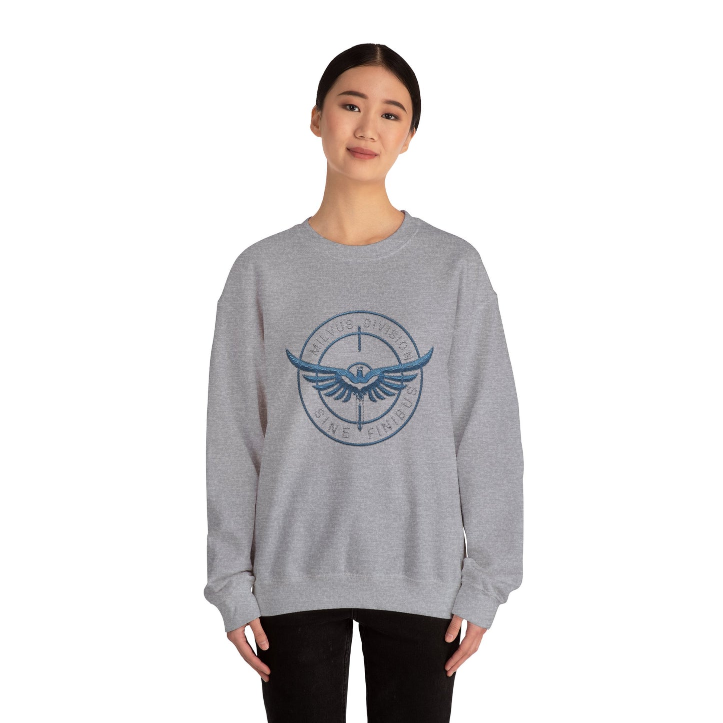 Milvus Division logo Unisex Heavy Blend™ Crewneck Sweatshirt