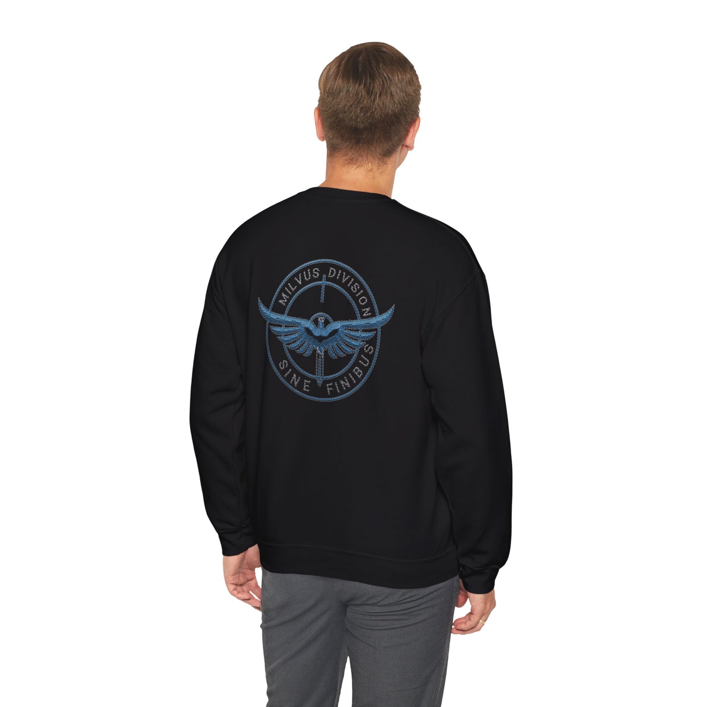 Milvus Division logo Unisex Heavy Blend™ Crewneck Sweatshirt