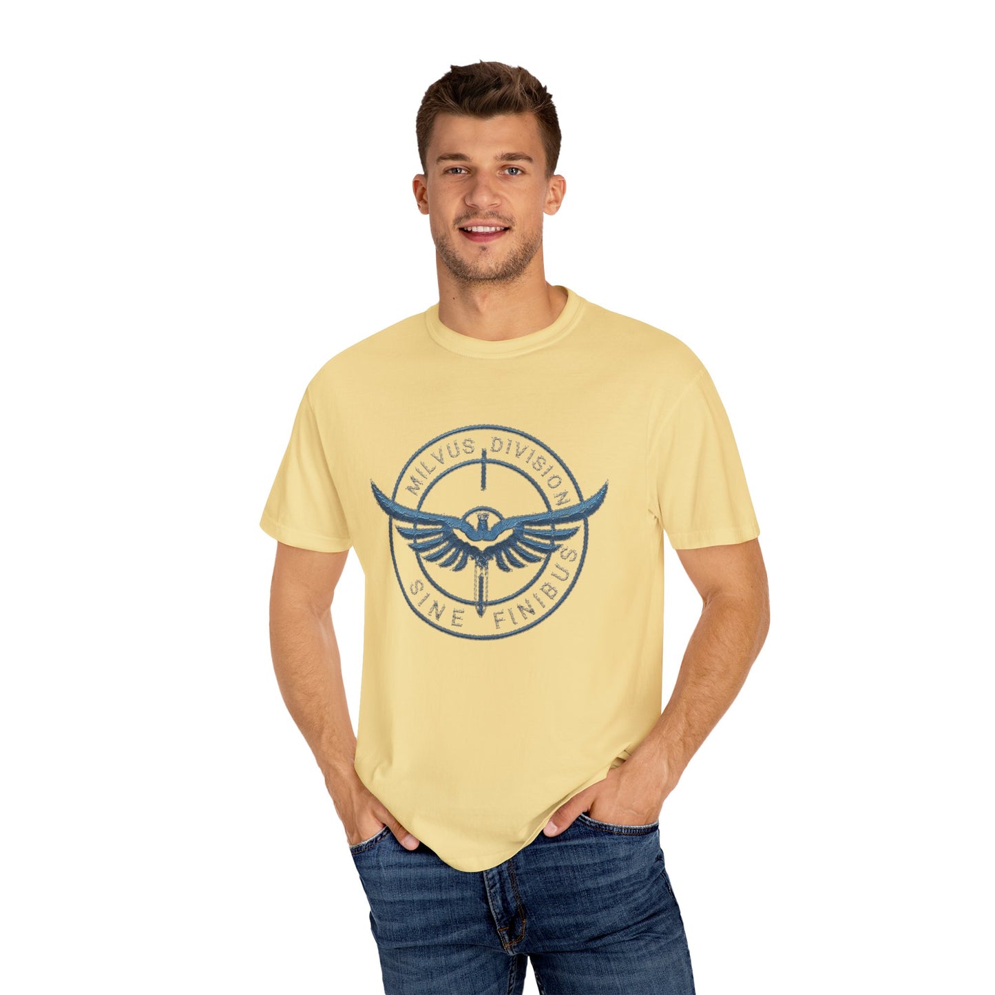 Milvus Division Logo Unisex Garment-Dyed T-Shirt
