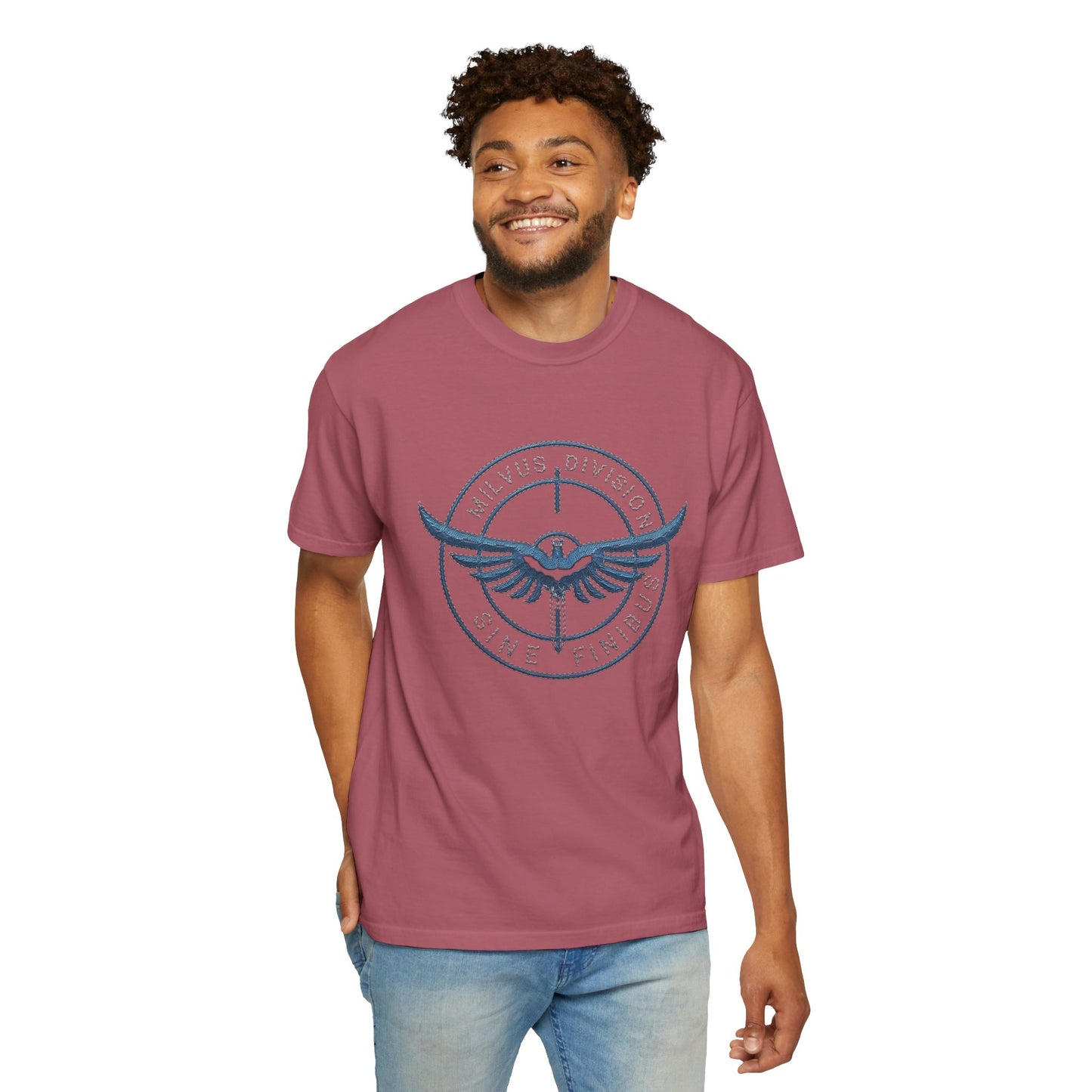 Milvus Division Logo Unisex Garment-Dyed T-Shirt