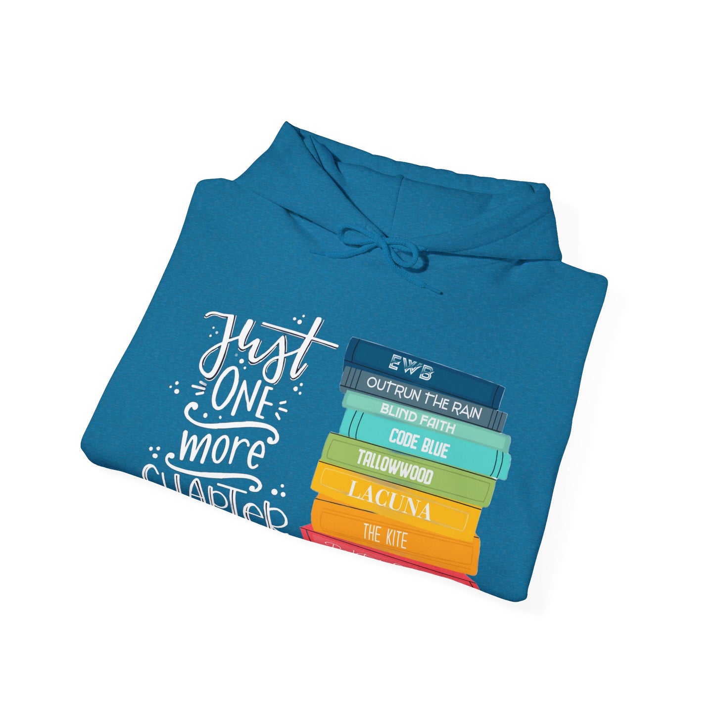 Just One More Chapter - books with titles - Unisex Heavy Blend™ Hooded Sweatshirt