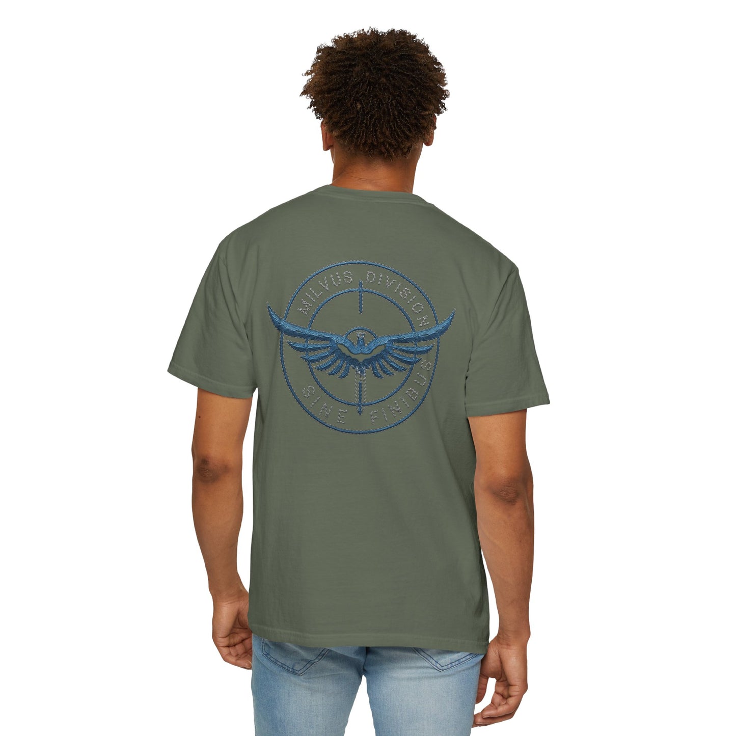 Milvus Division Logo Unisex Garment-Dyed T-Shirt