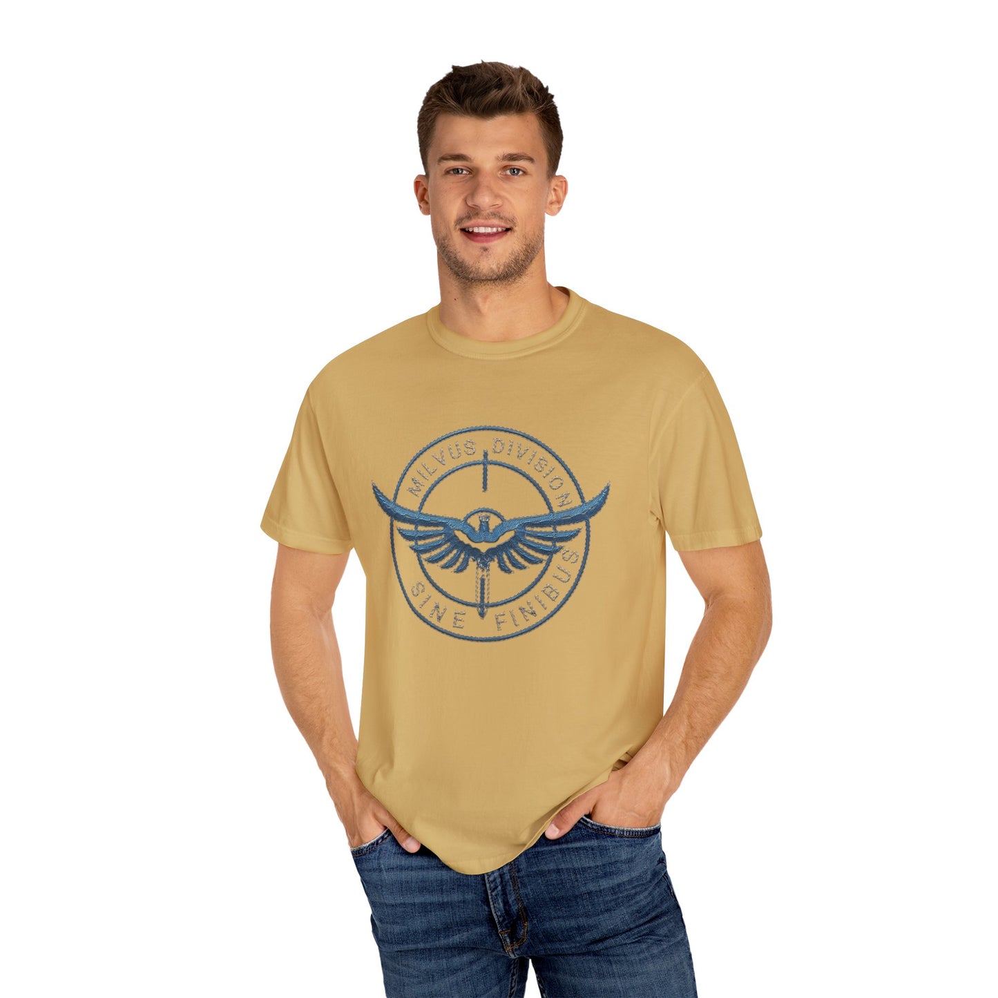 Milvus Division Logo Unisex Garment-Dyed T-Shirt