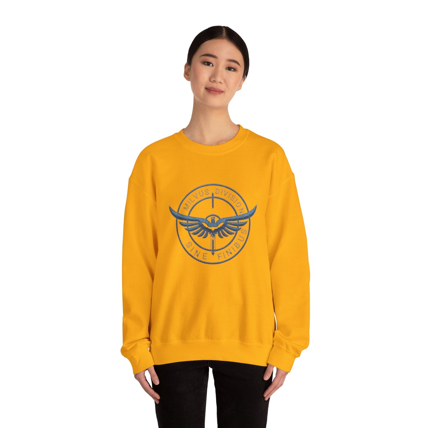 Milvus Division logo Unisex Heavy Blend™ Crewneck Sweatshirt