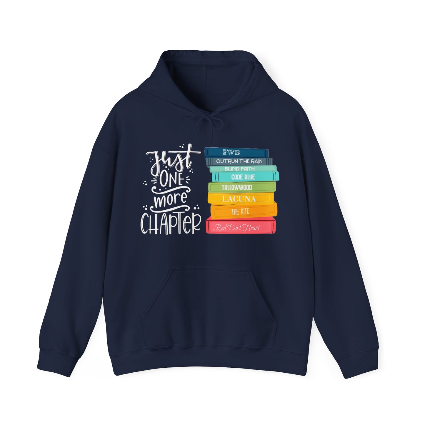 Just One More Chapter - books with titles - Unisex Heavy Blend™ Hooded Sweatshirt