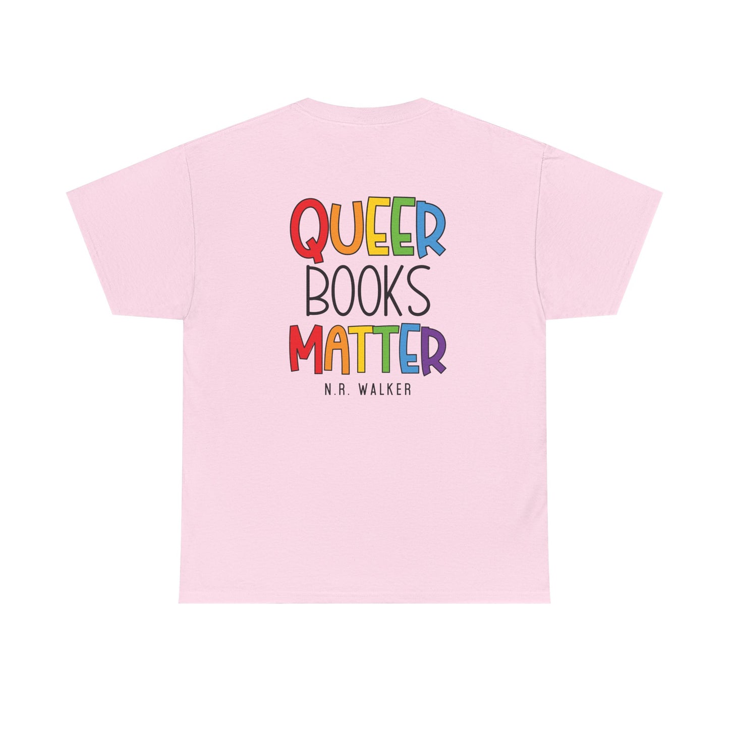 Queer Books Matter Tee, Unisex Heavy Cotton Tee for LGBTQ+ Readers