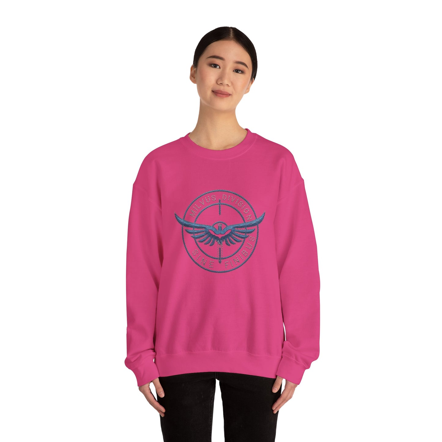 Milvus Division logo Unisex Heavy Blend™ Crewneck Sweatshirt