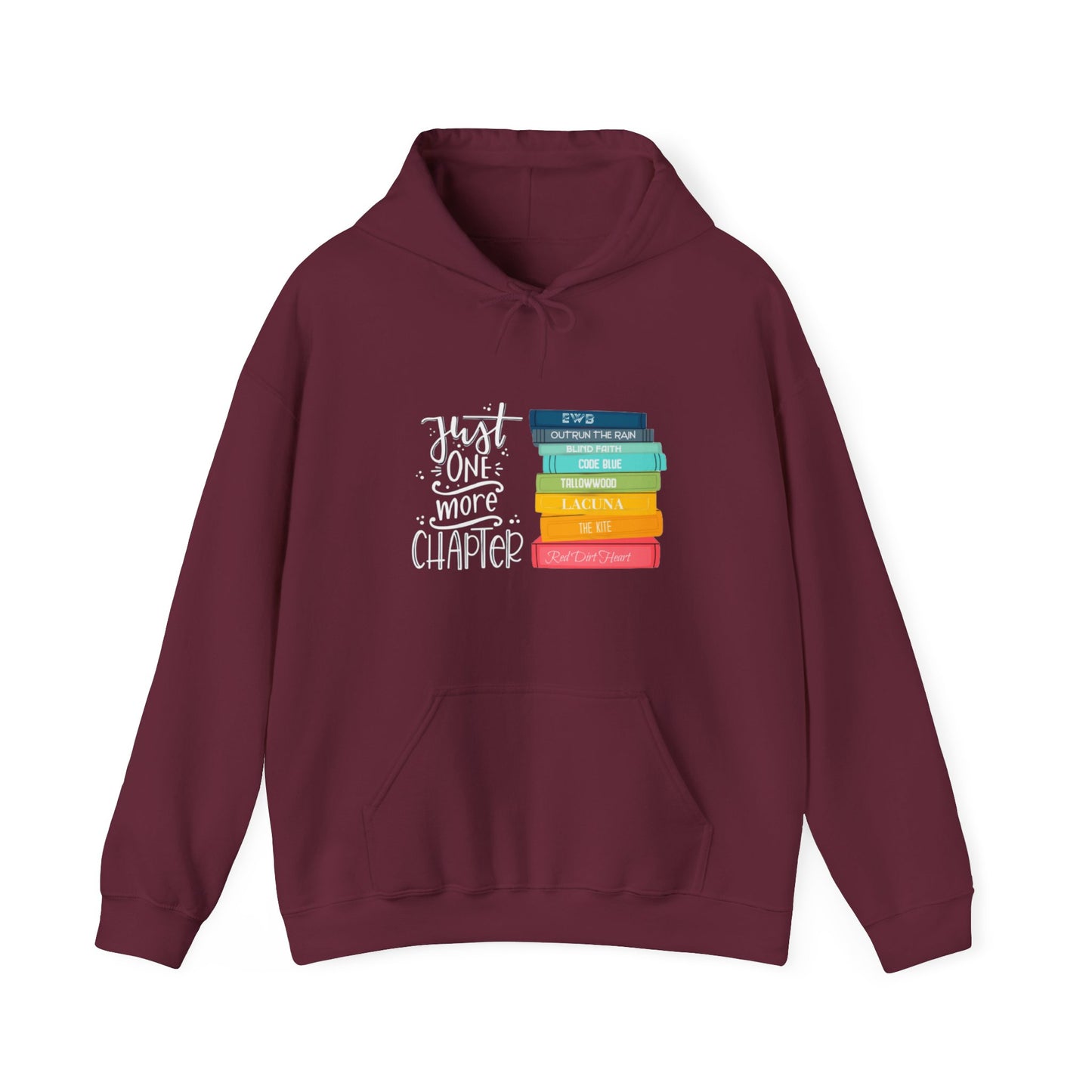 Just One More Chapter - books with titles - Unisex Heavy Blend™ Hooded Sweatshirt