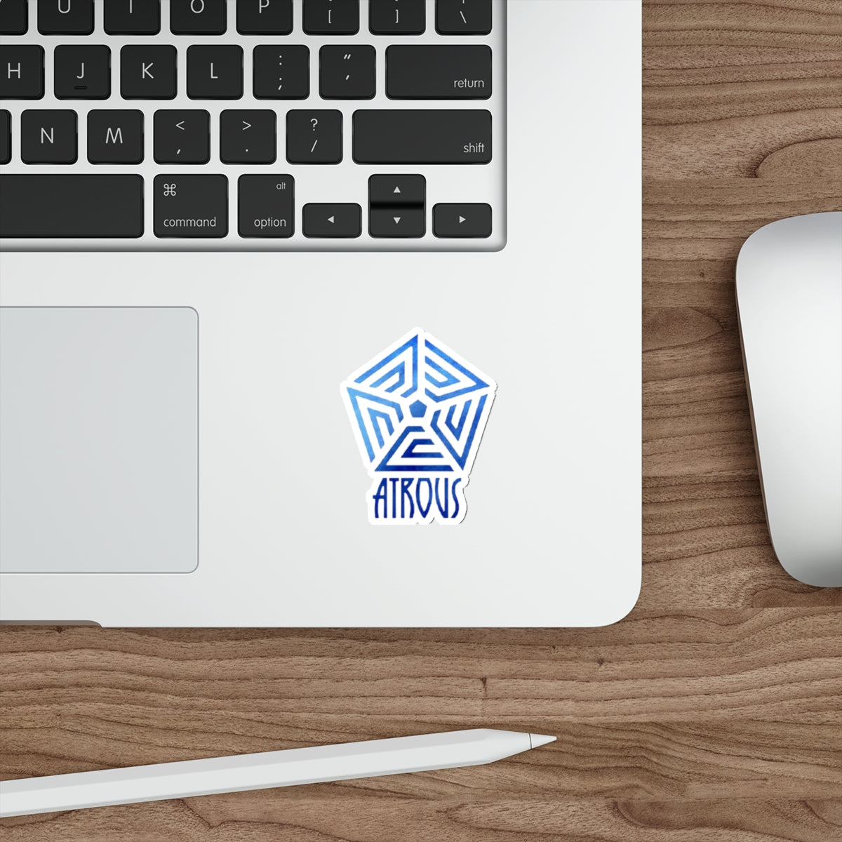 Atrous Code Blue Die-Cut Stickers (cut to shape)