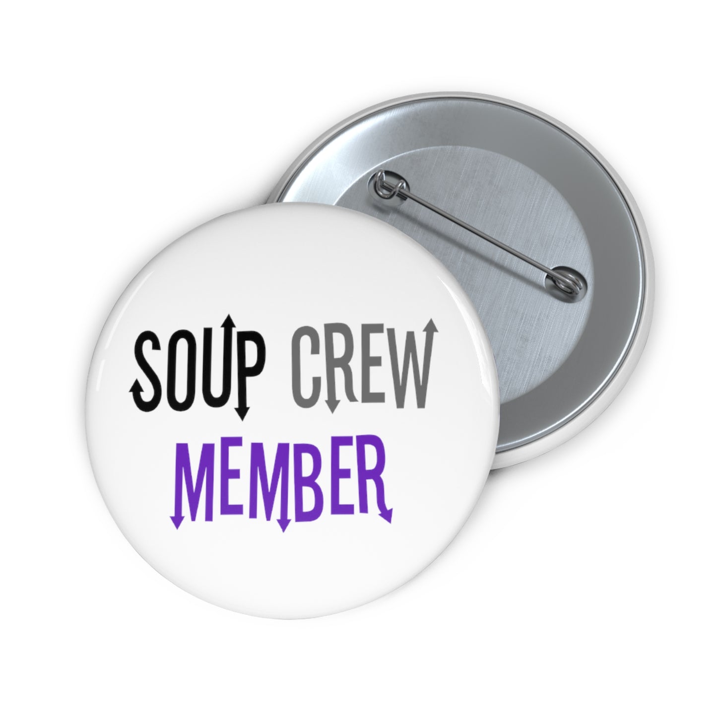 Upside Down Soup Crew Custom Pin Buttons