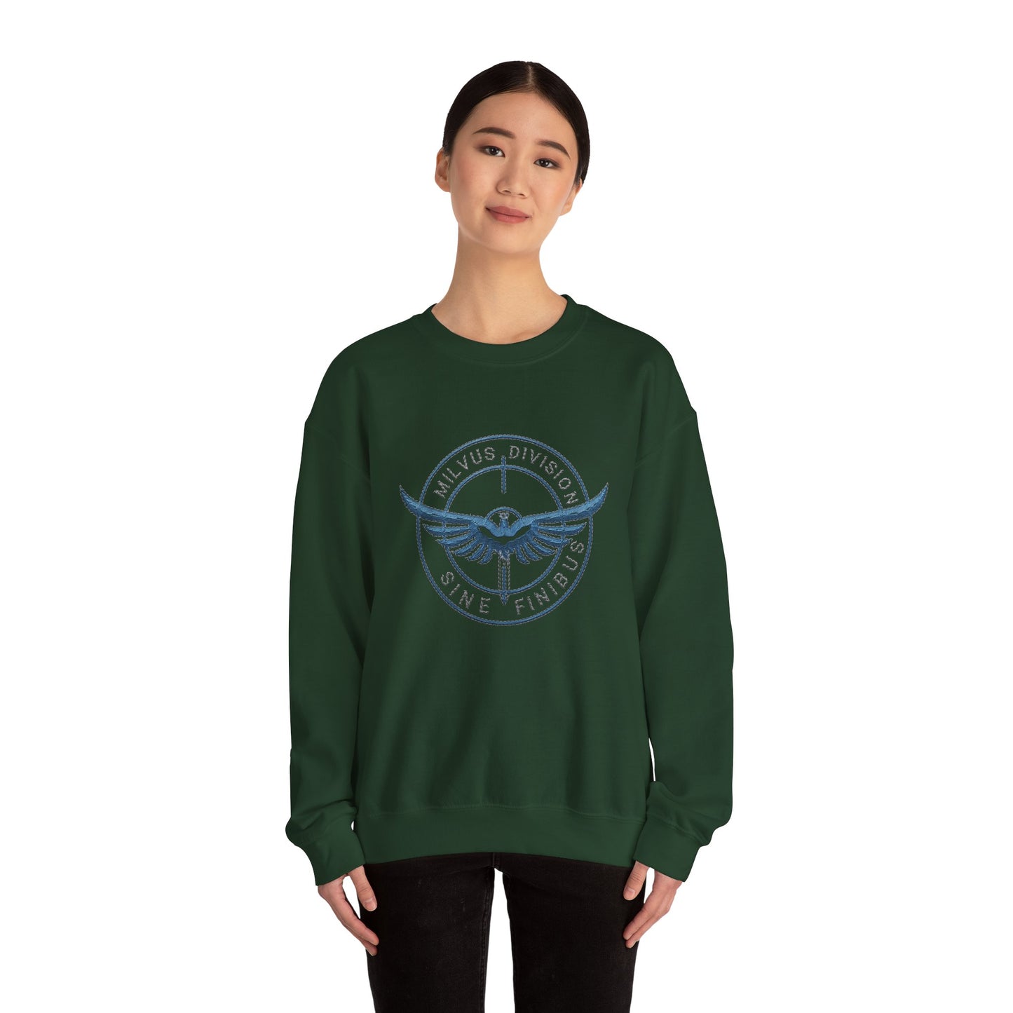 Milvus Division logo Unisex Heavy Blend™ Crewneck Sweatshirt