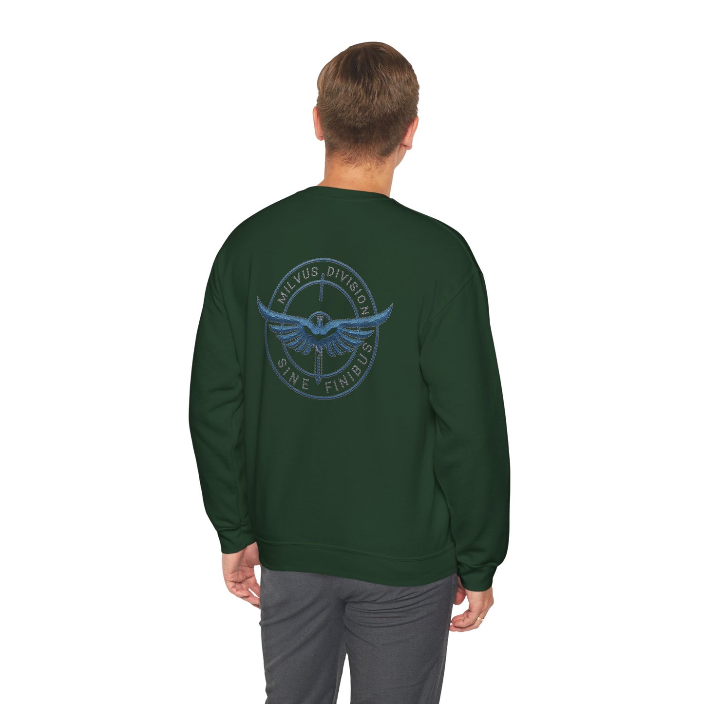 Milvus Division logo Unisex Heavy Blend™ Crewneck Sweatshirt