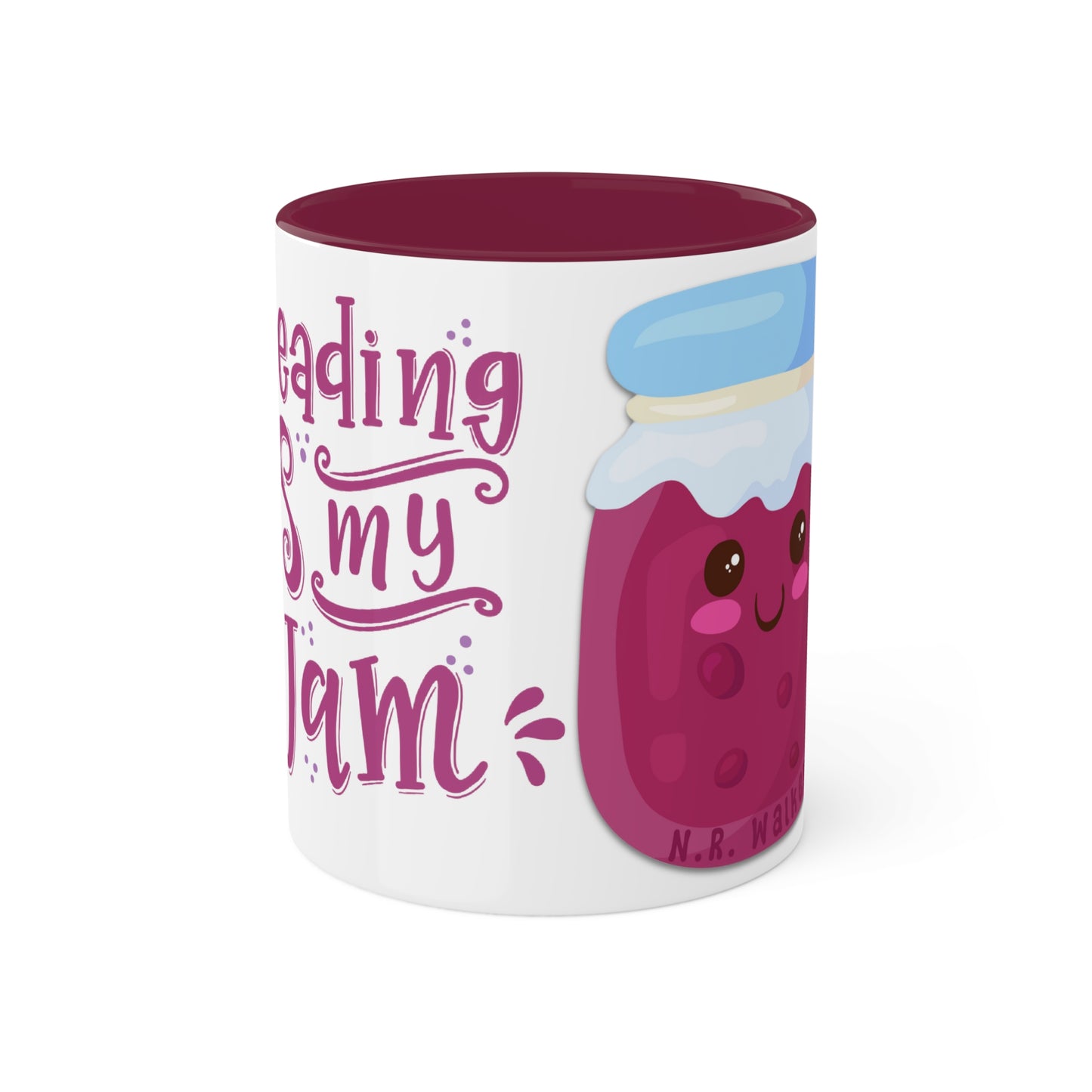 Reading Is My Jam Colorful Mugs, 11oz