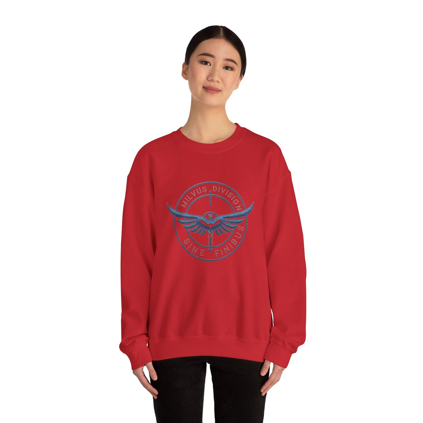 Milvus Division logo Unisex Heavy Blend™ Crewneck Sweatshirt