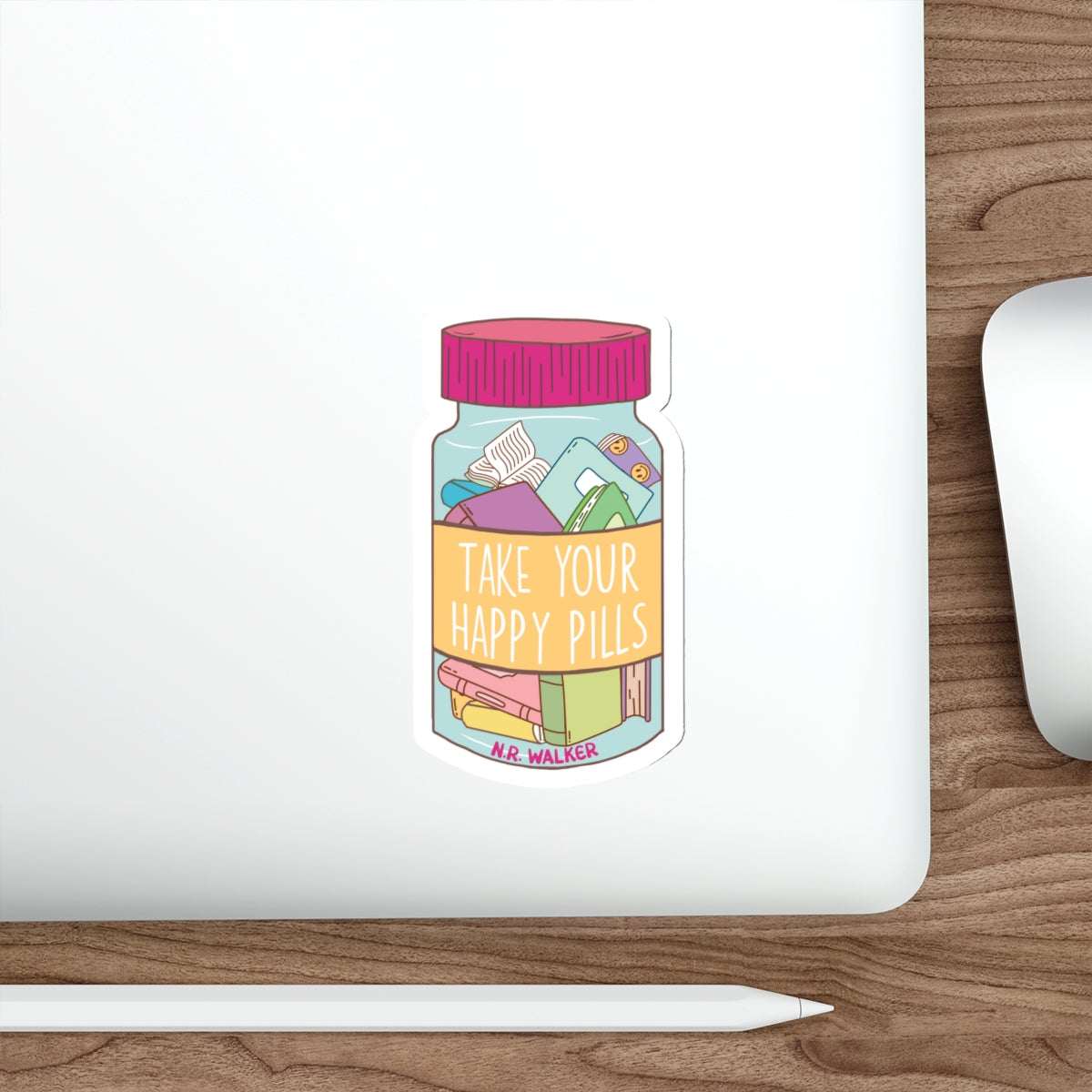 Books are my happy pills - Die-Cut Stickers