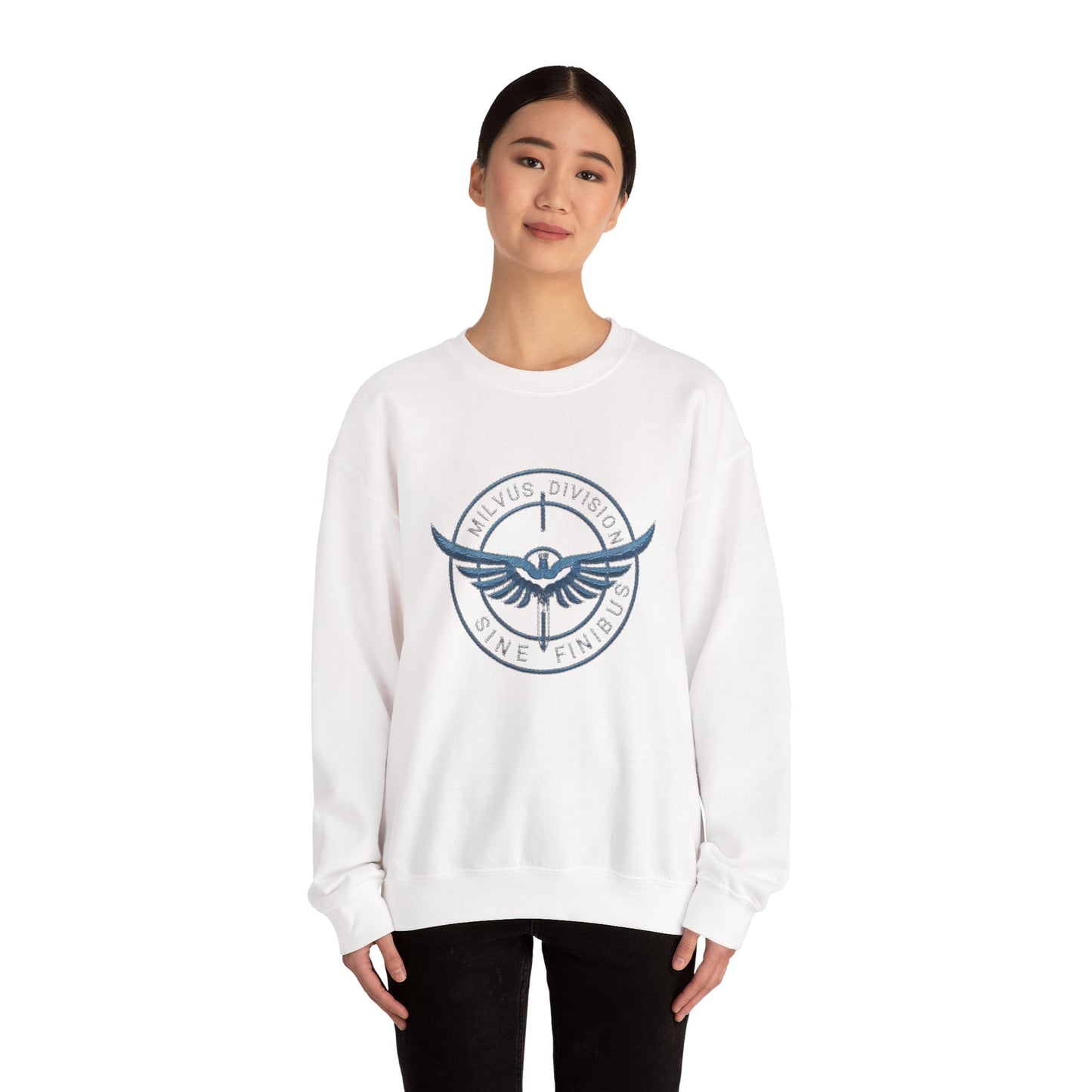 Milvus Division logo Unisex Heavy Blend™ Crewneck Sweatshirt