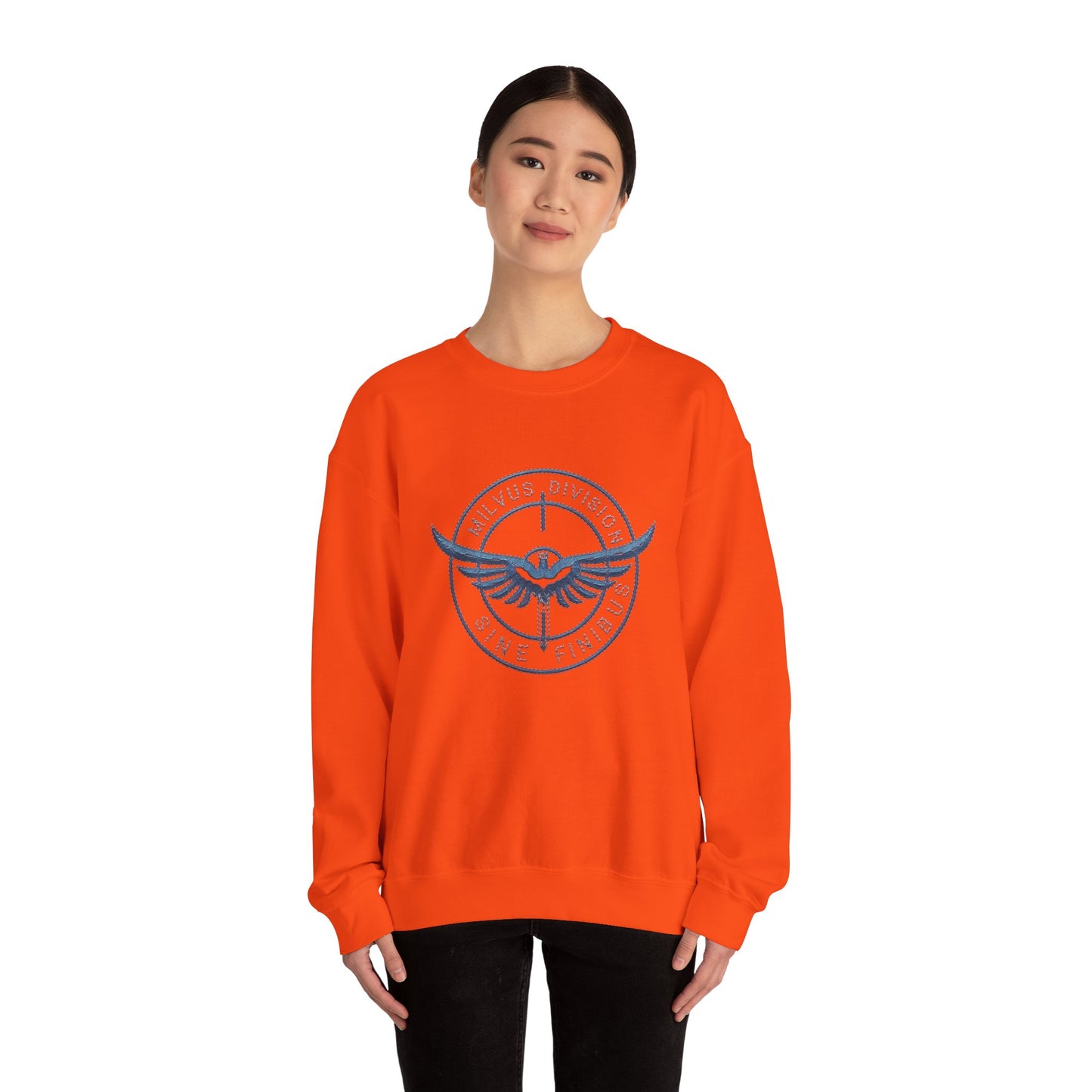 Milvus Division logo Unisex Heavy Blend™ Crewneck Sweatshirt