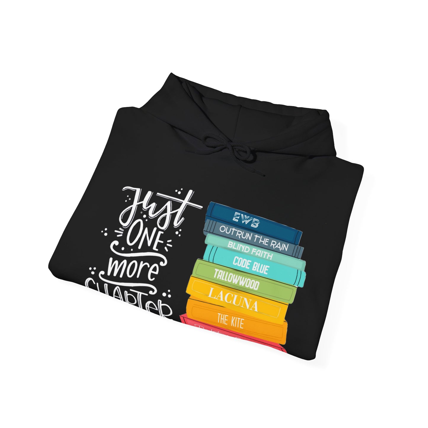 Just One More Chapter - books with titles - Unisex Heavy Blend™ Hooded Sweatshirt