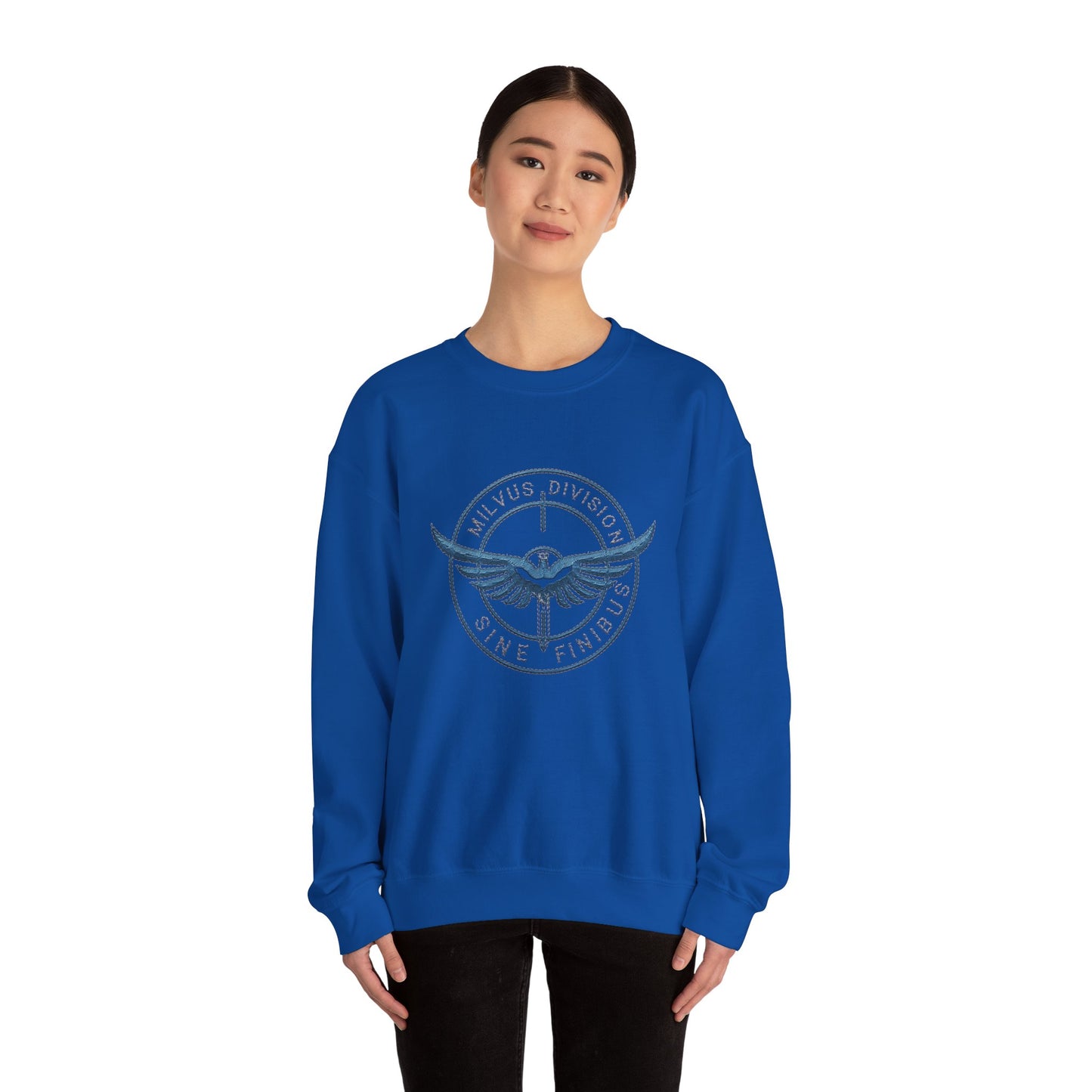 Milvus Division logo Unisex Heavy Blend™ Crewneck Sweatshirt