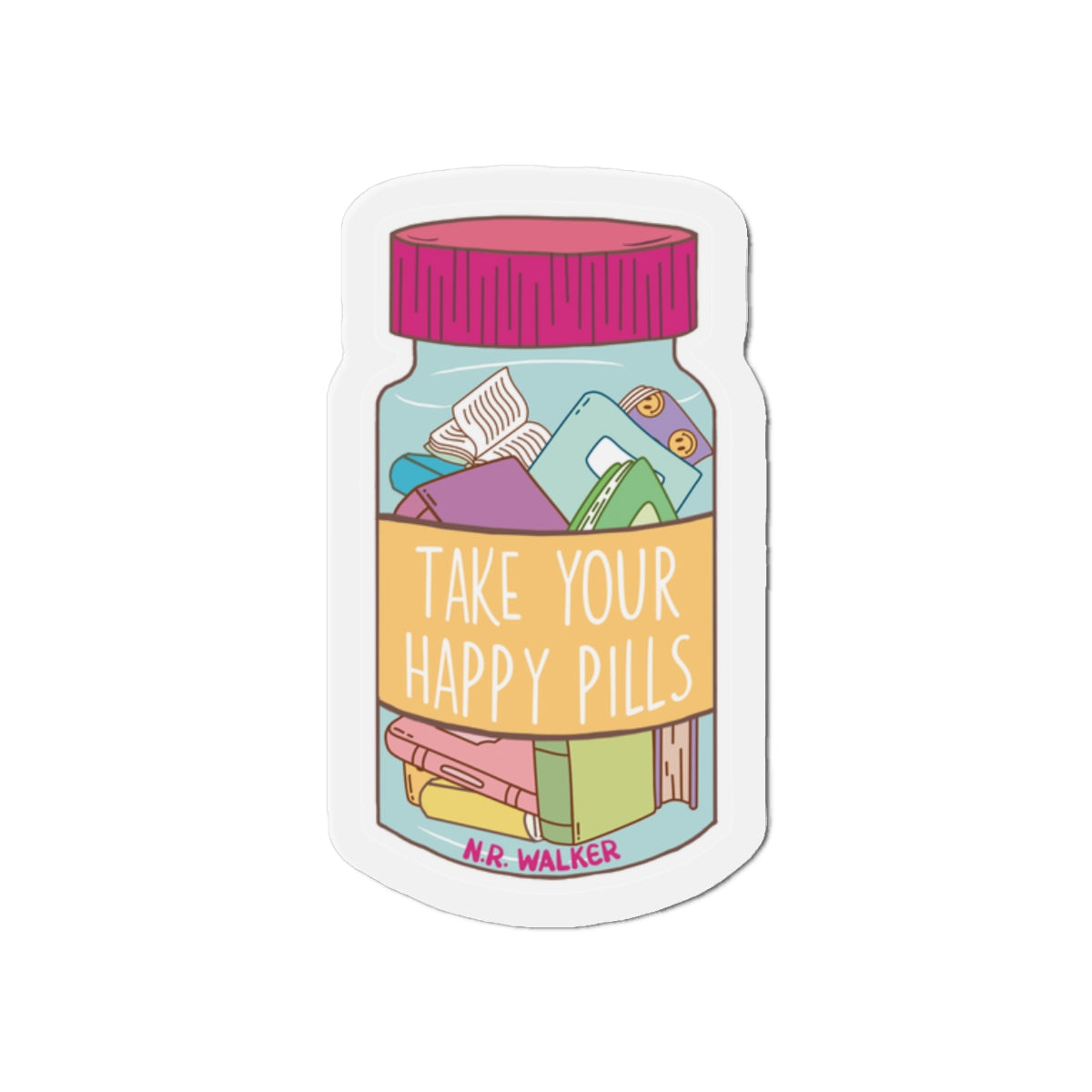 Books are my happy pills - Die-Cut Magnets