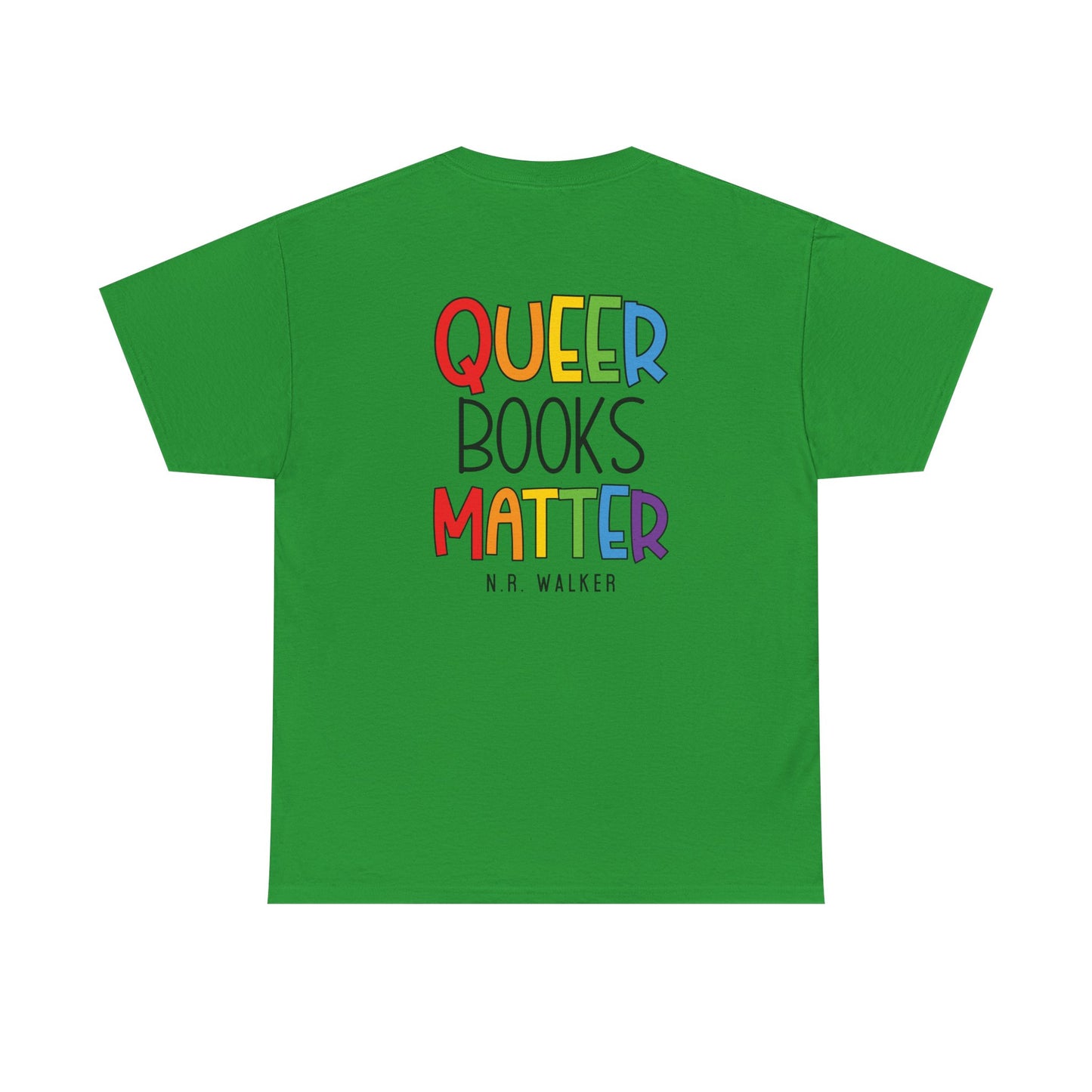 Queer Books Matter Tee, Unisex Heavy Cotton Tee for LGBTQ+ Readers