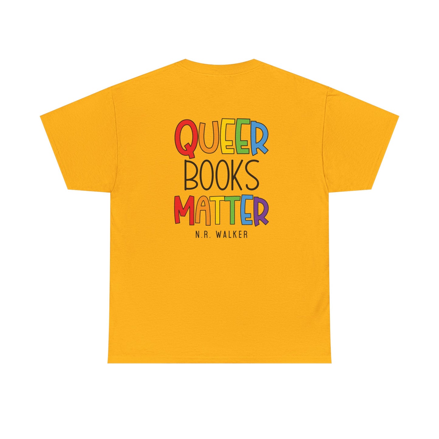 Queer Books Matter Tee, Unisex Heavy Cotton Tee for LGBTQ+ Readers