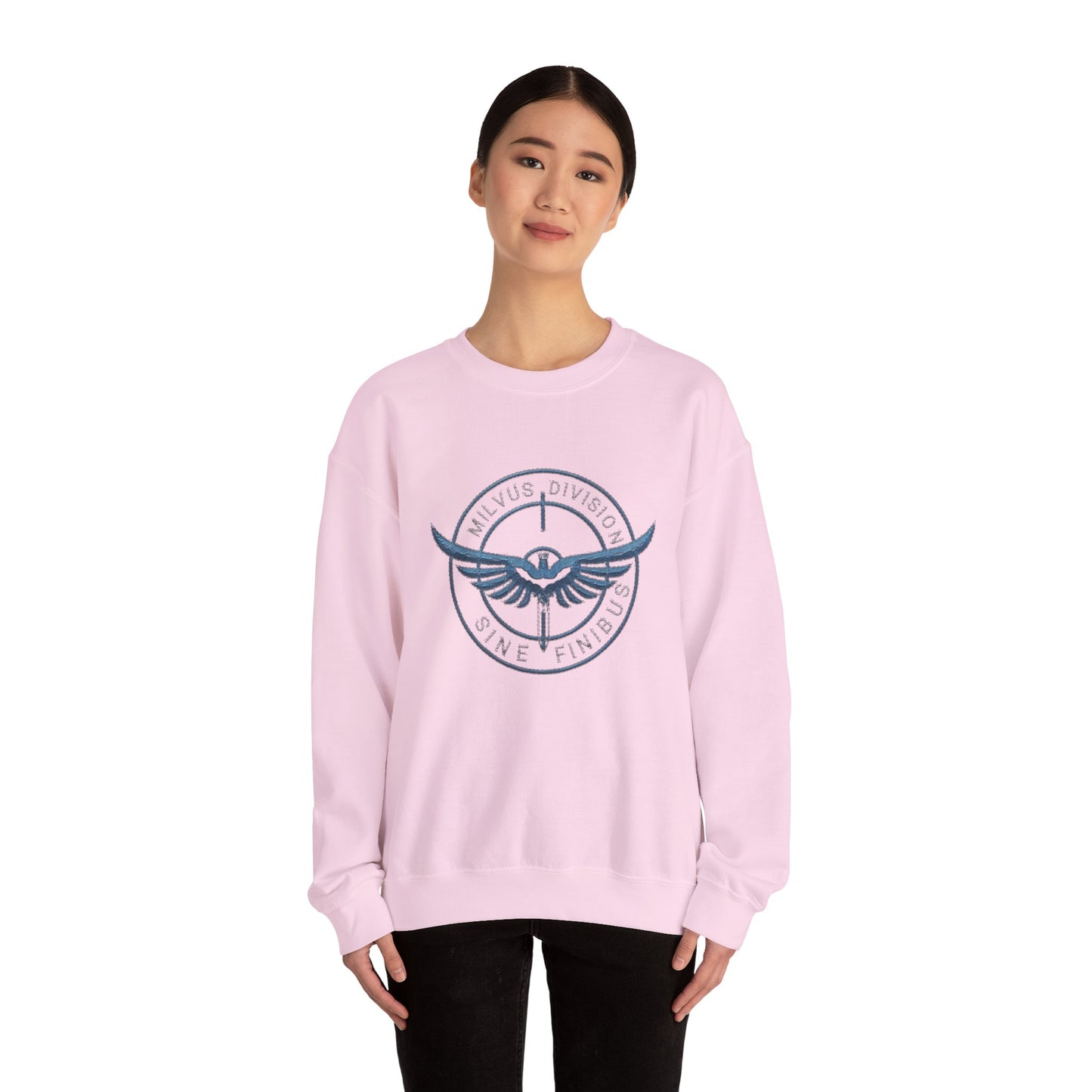 Milvus Division logo Unisex Heavy Blend™ Crewneck Sweatshirt