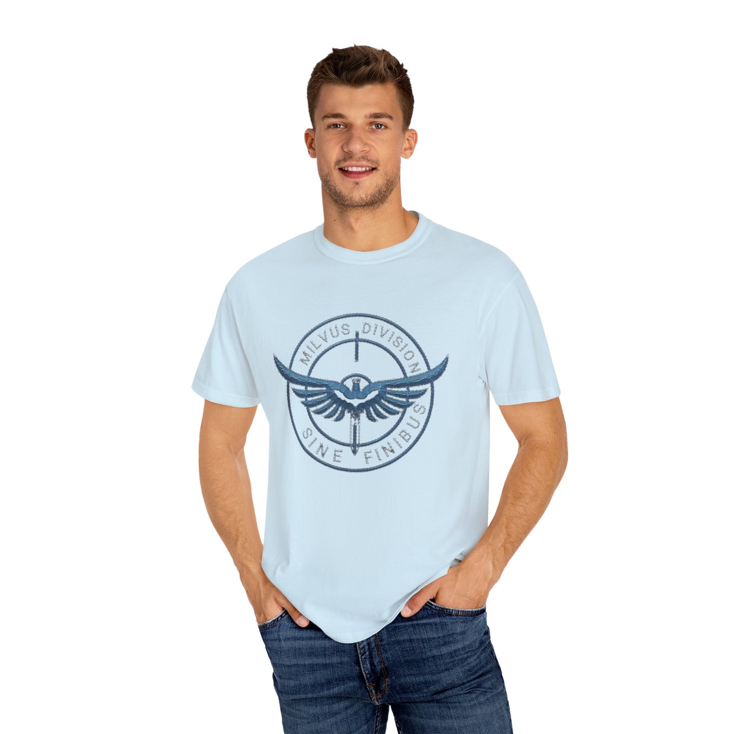 Milvus Division Logo Unisex Garment-Dyed T-Shirt