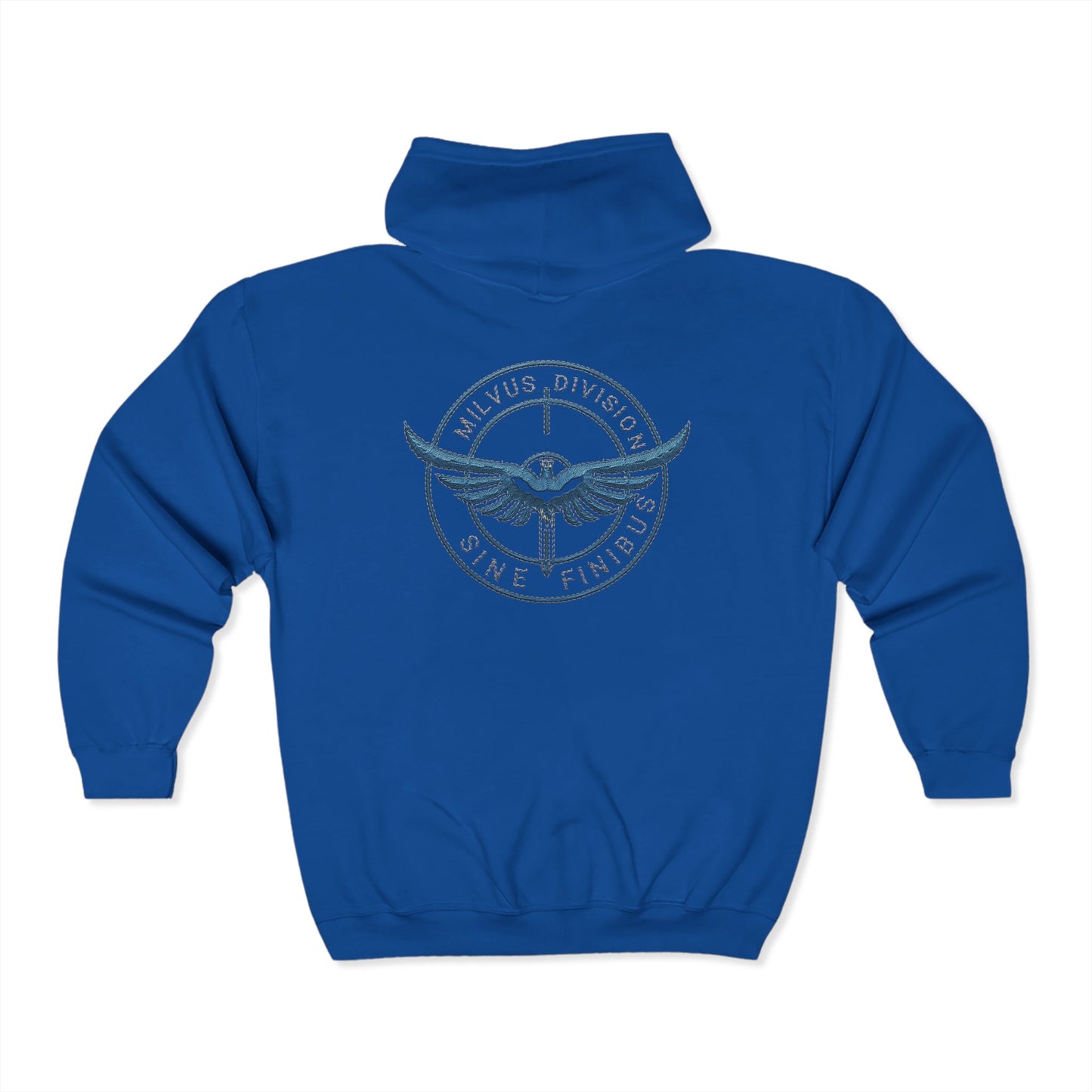 Milvus Division Logo Unisex Full Zip Hoodie